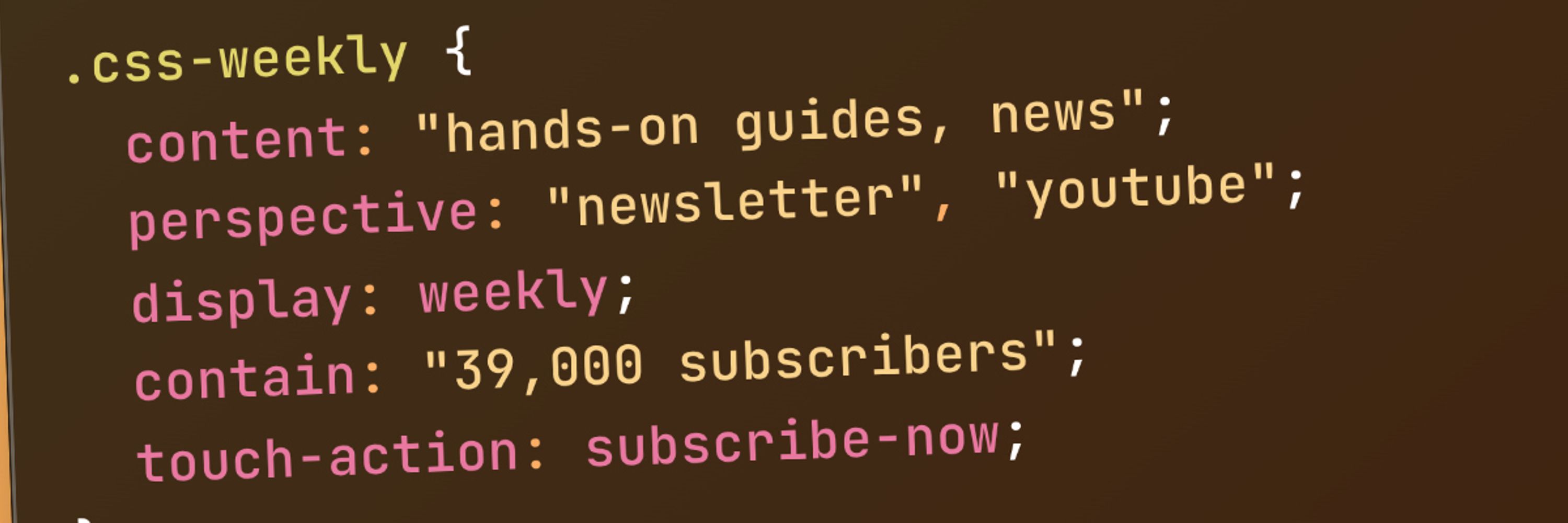 CSS Weekly