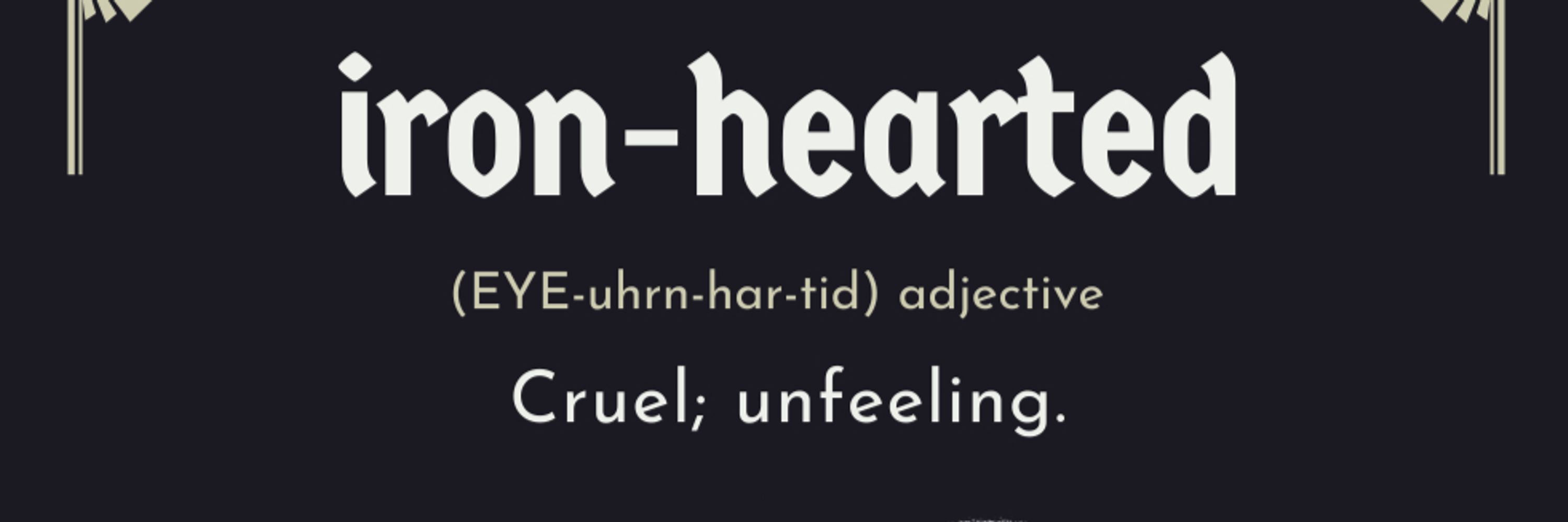 This world is iron-hearted for animals.