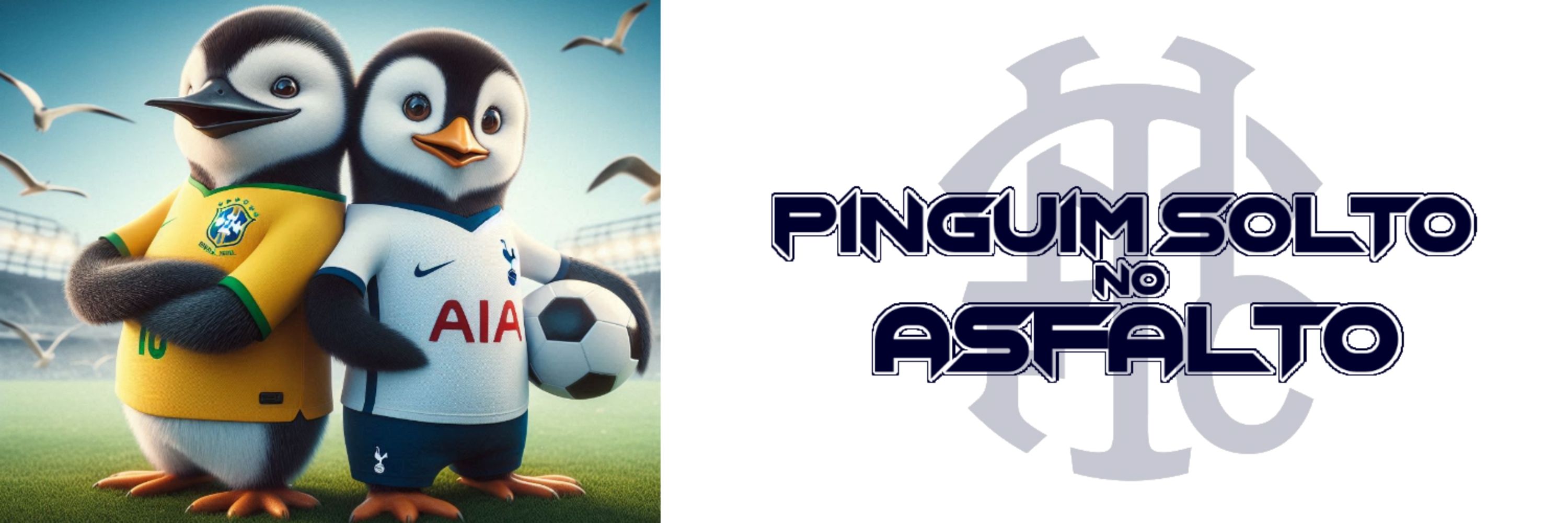 Pinguim Solto no Asfalto