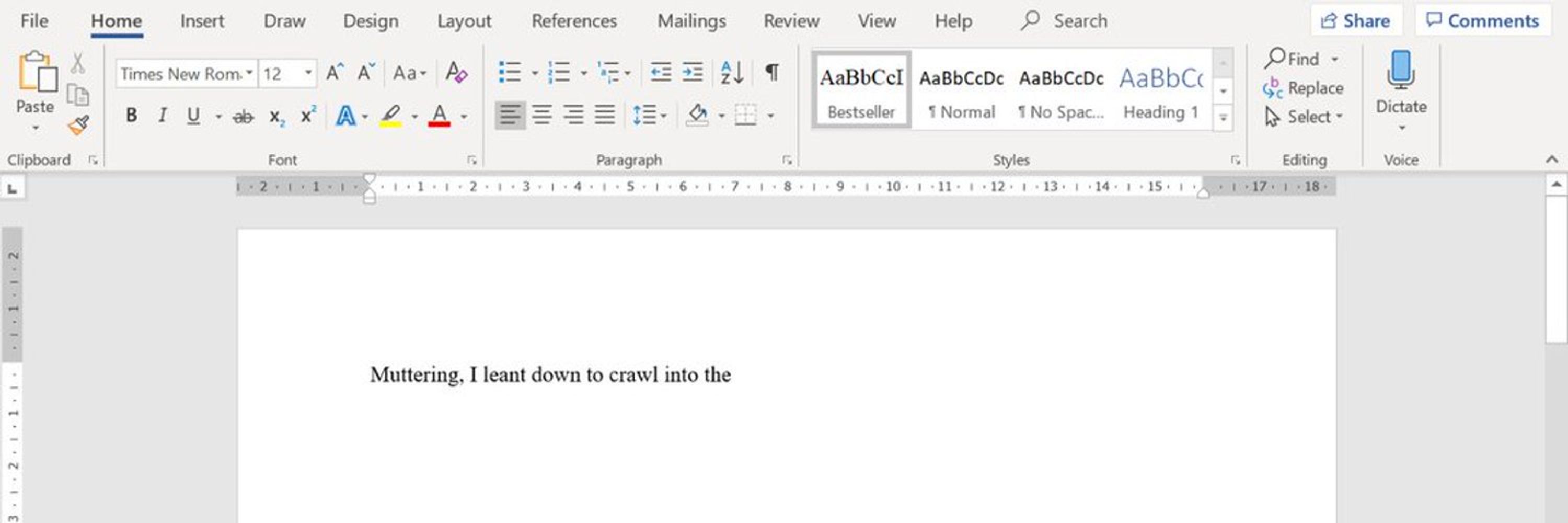 it looks like you're writing a novel