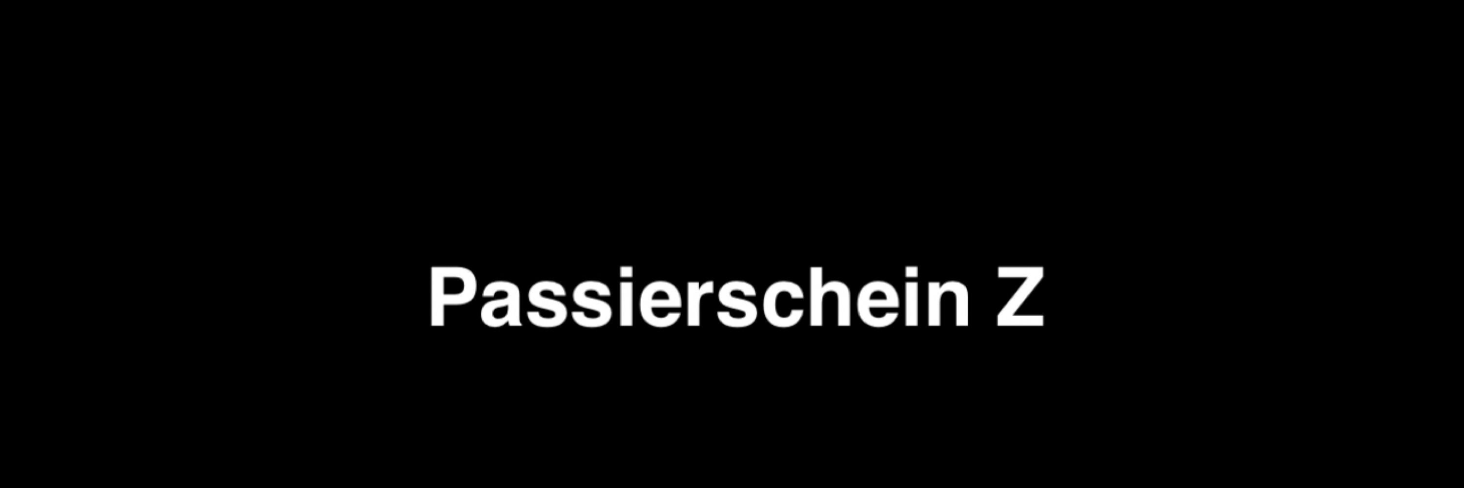 Passierschein Z