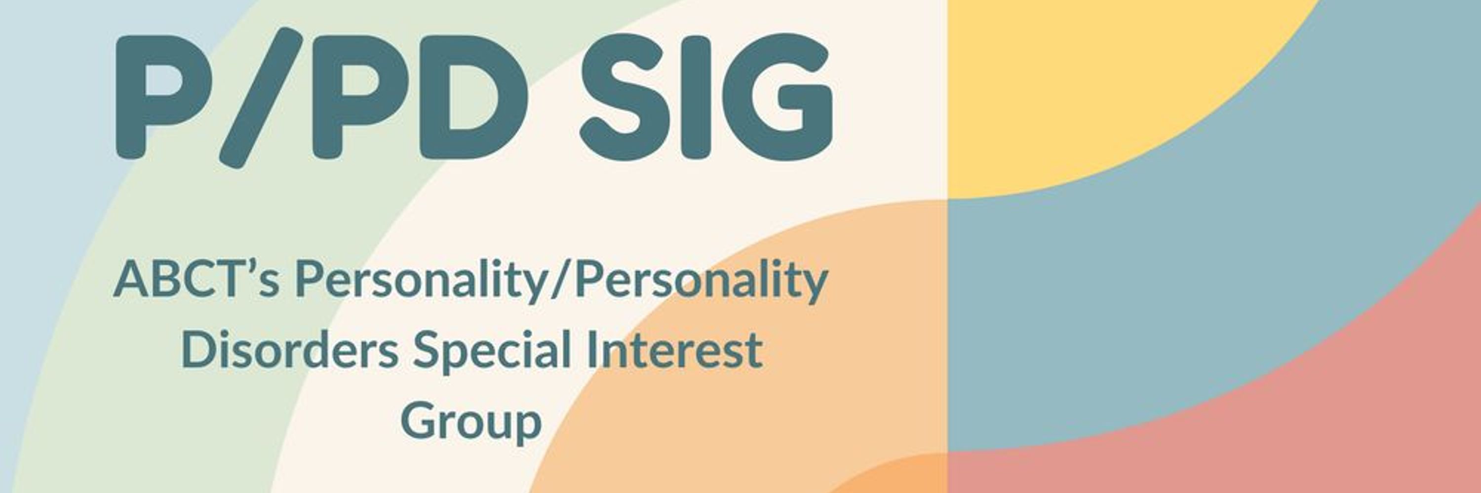 ABCT Personality/Personality Disorder SIG