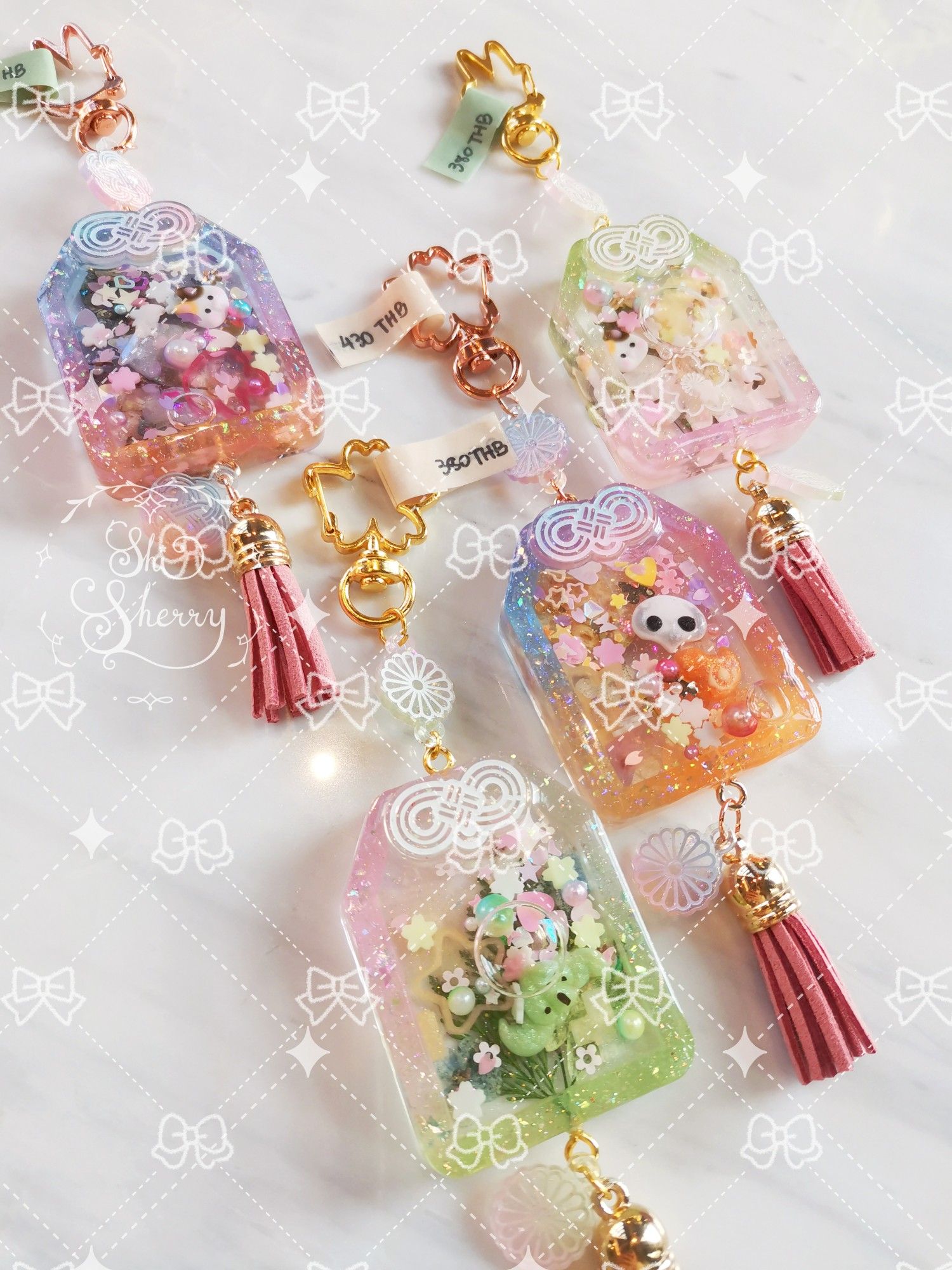 FFXIV omamori shaker resin charms