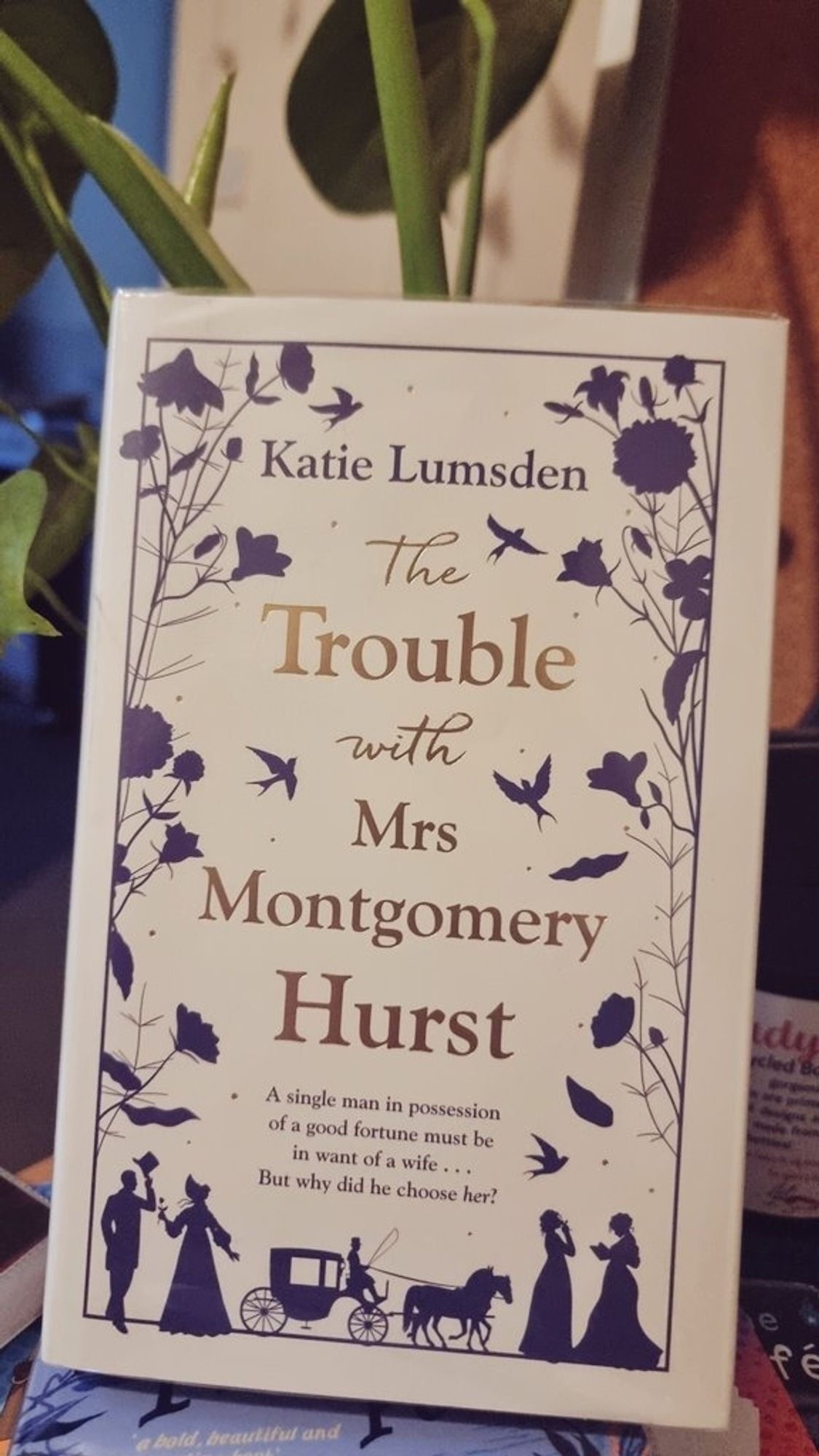 Book cover for Katie Lumsden, The Trouble with Mrs Montgomery Hurst.