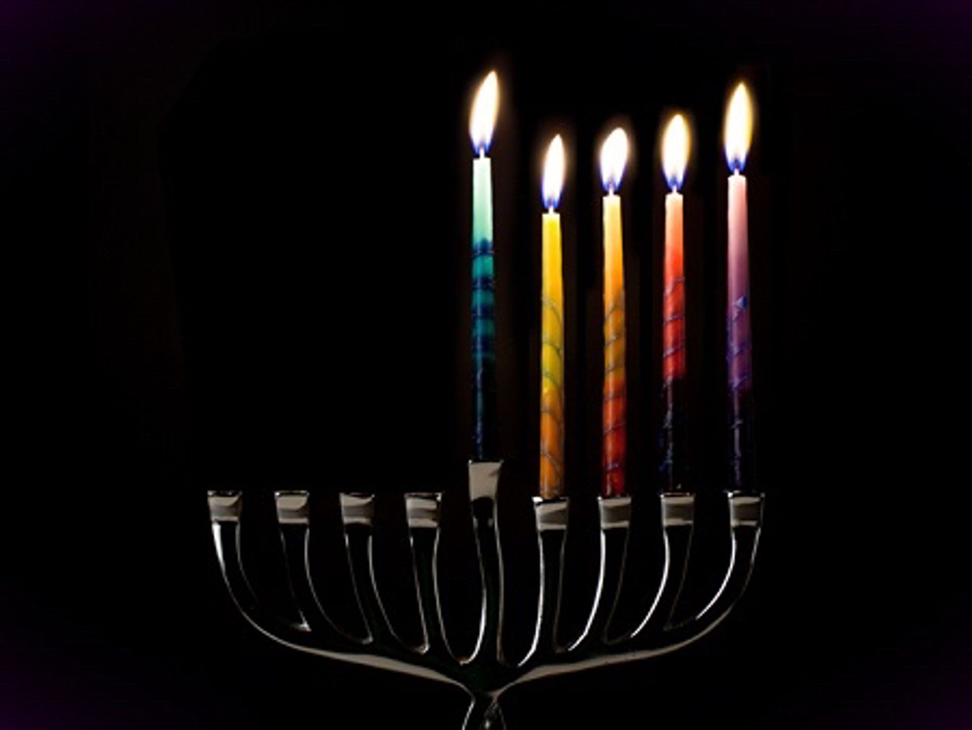 Hanukkah 4 candles