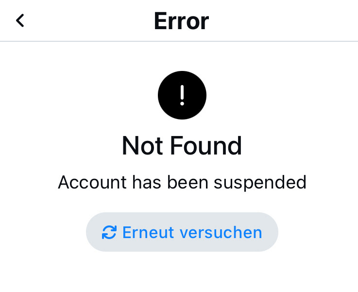 Der mutmaßliche Bluesky-Account des Neonazis Martin Sellner wurde von Bluesky suspendiert.