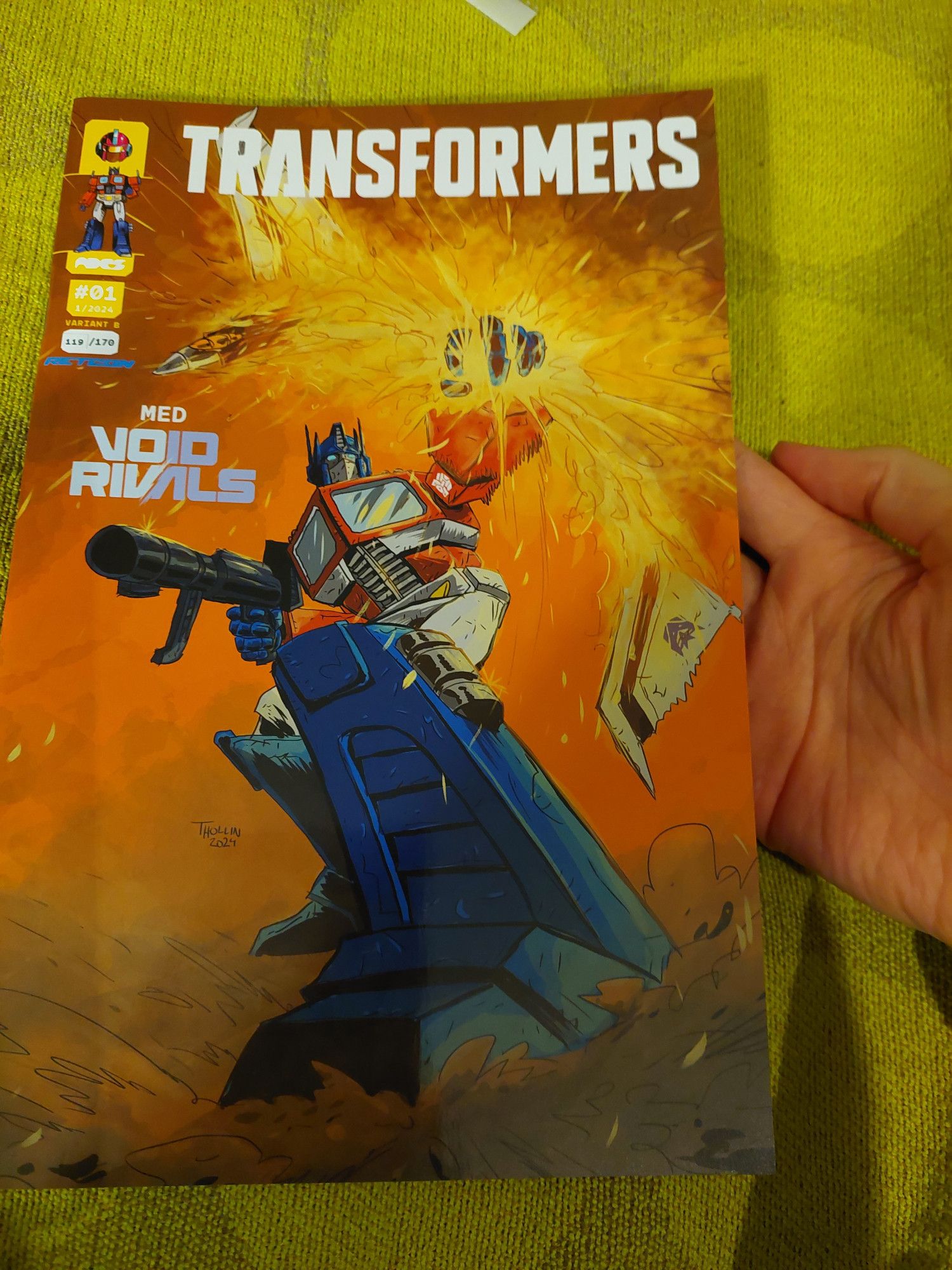 Transformers comic with Void Rivals in swedish.