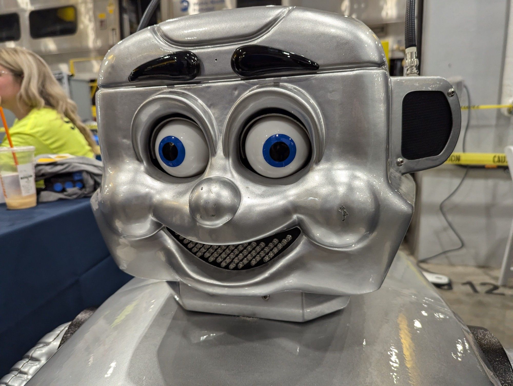 This is a face that will haunt your dreams, unless you stay safe around trains.