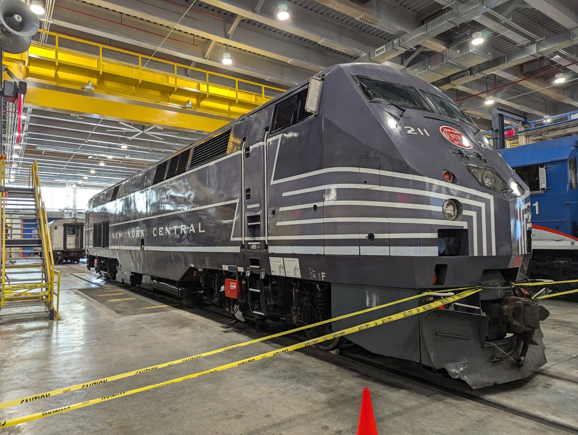 Metro North GE P32AC-DM Number 211, the "New York Central" Heritage Unit.