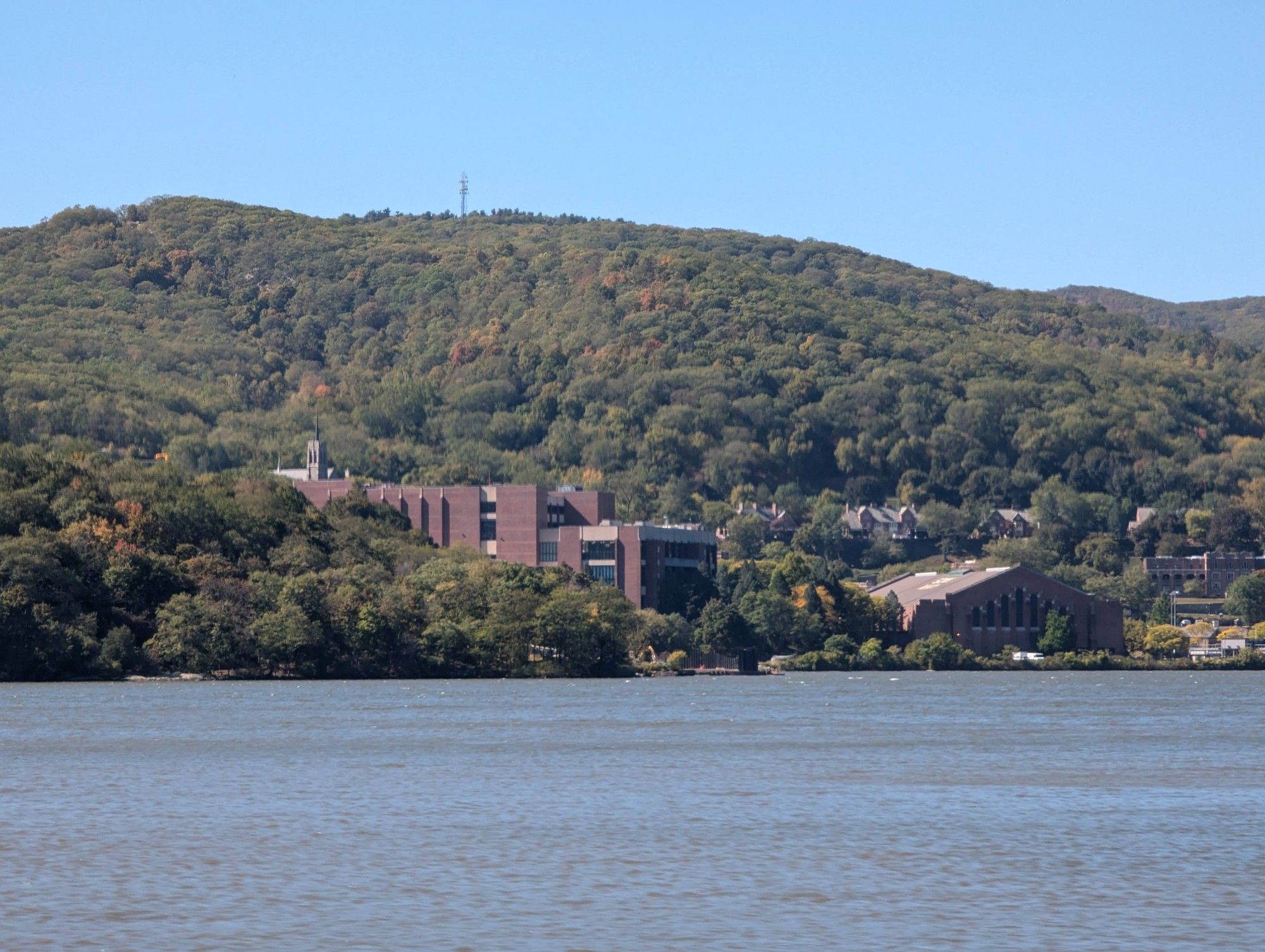 West Point, US Military Academy, viewed from the train