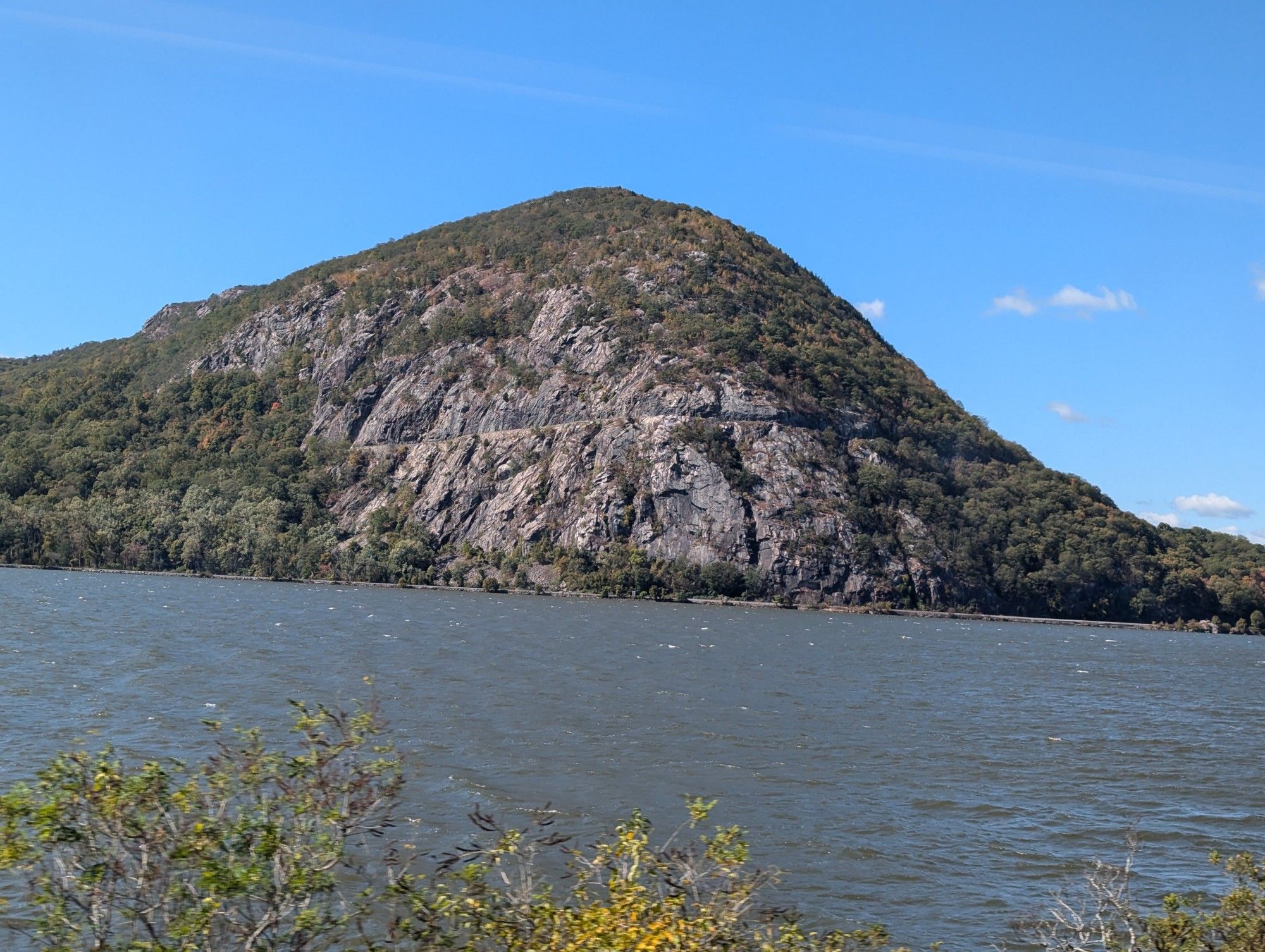 View of Storm King Mountain, on the west bank of the Hudson River