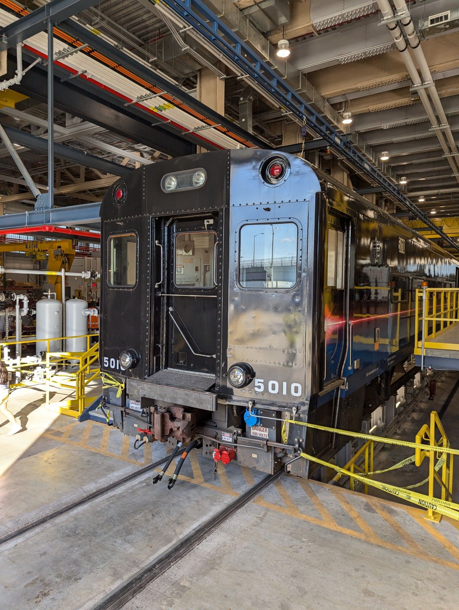 Front end of Metro North 5010, the "Laser Train".