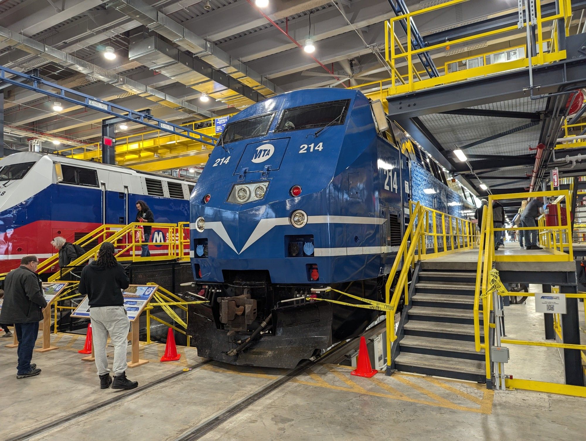 Metro North GE P32AC-DM Number 214, the Employee Appreciation Unit.