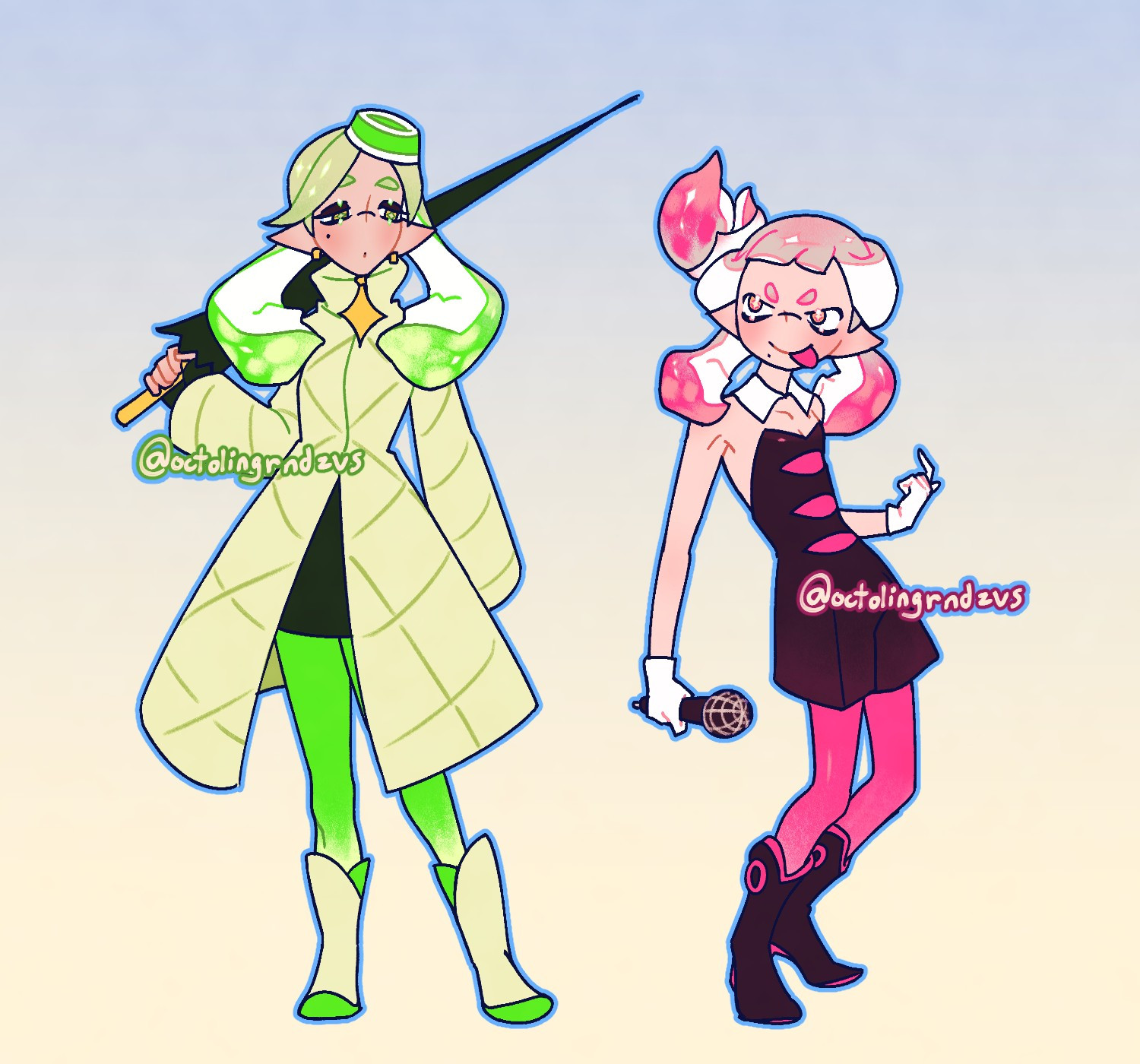 sort of a style swap between marie and pearl