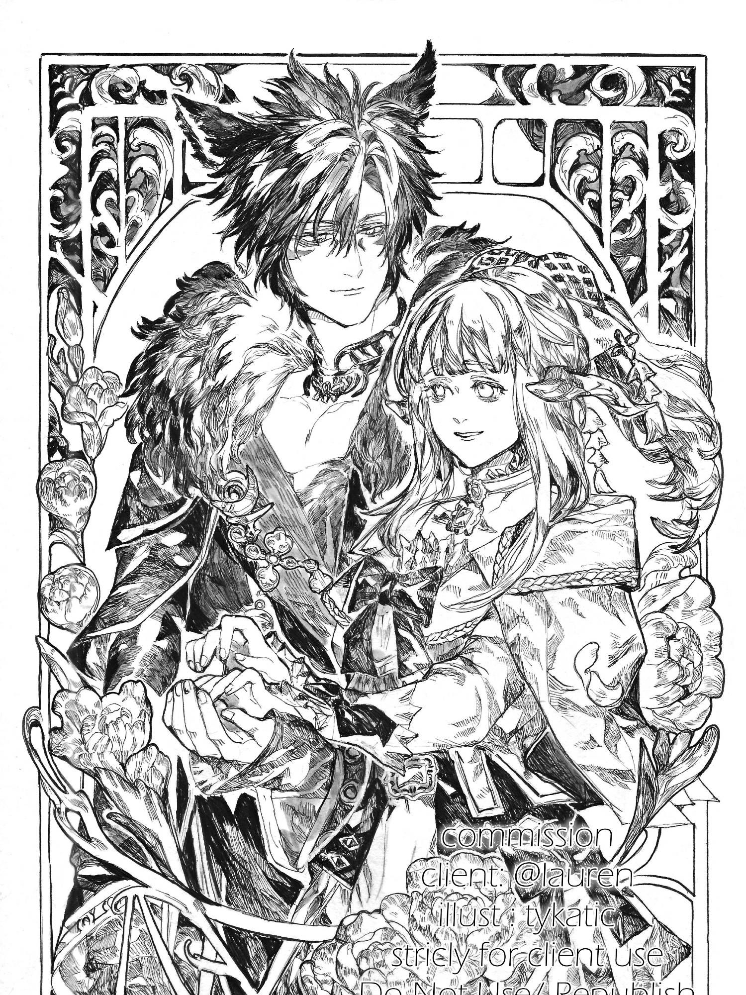 #art #monochrome #comissionart #comission #ffxiv