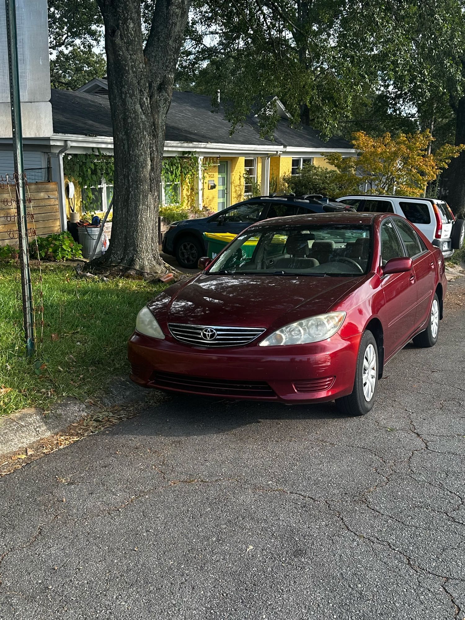 A 2005 camry in burgundy