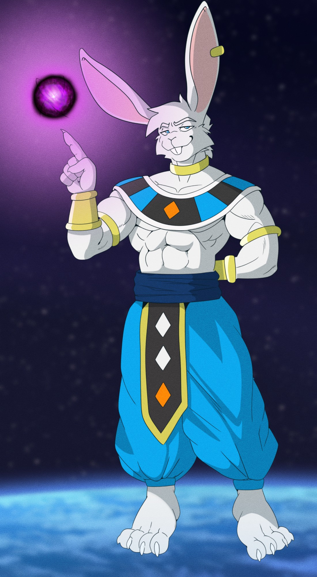 coney dressed as a god of destruction