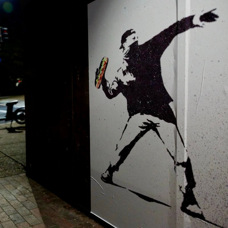 A Banksy like poster of Sandwich Guy is popping up around D.C.

“When somebody writes the history of this period, that will definitely be one of the iconic images that comes out of it,”