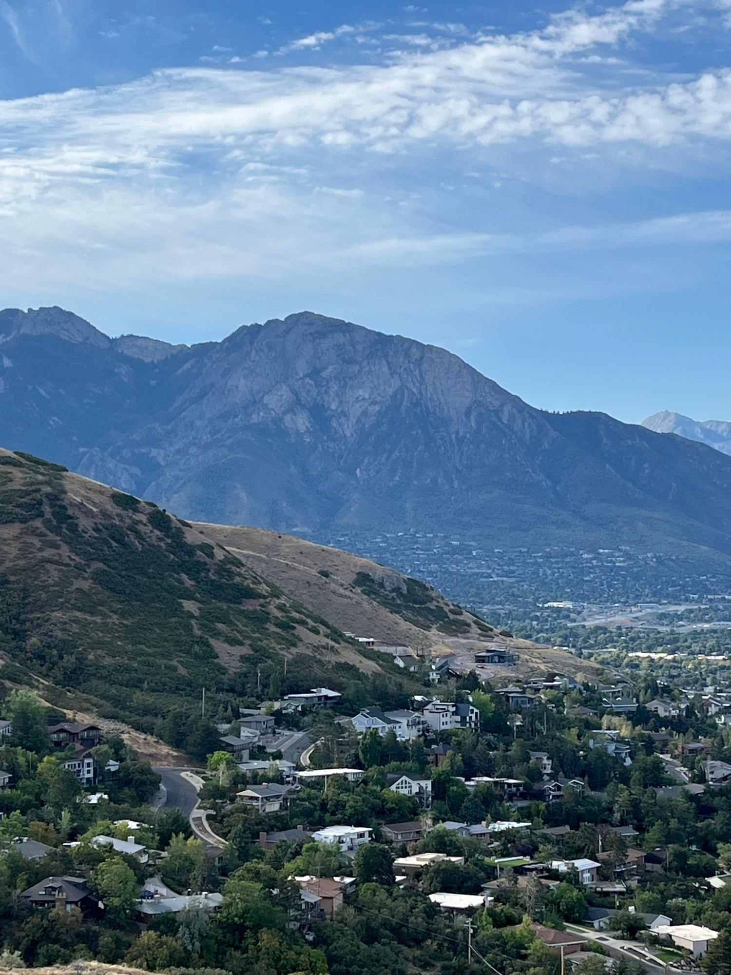 Housing on foothills 