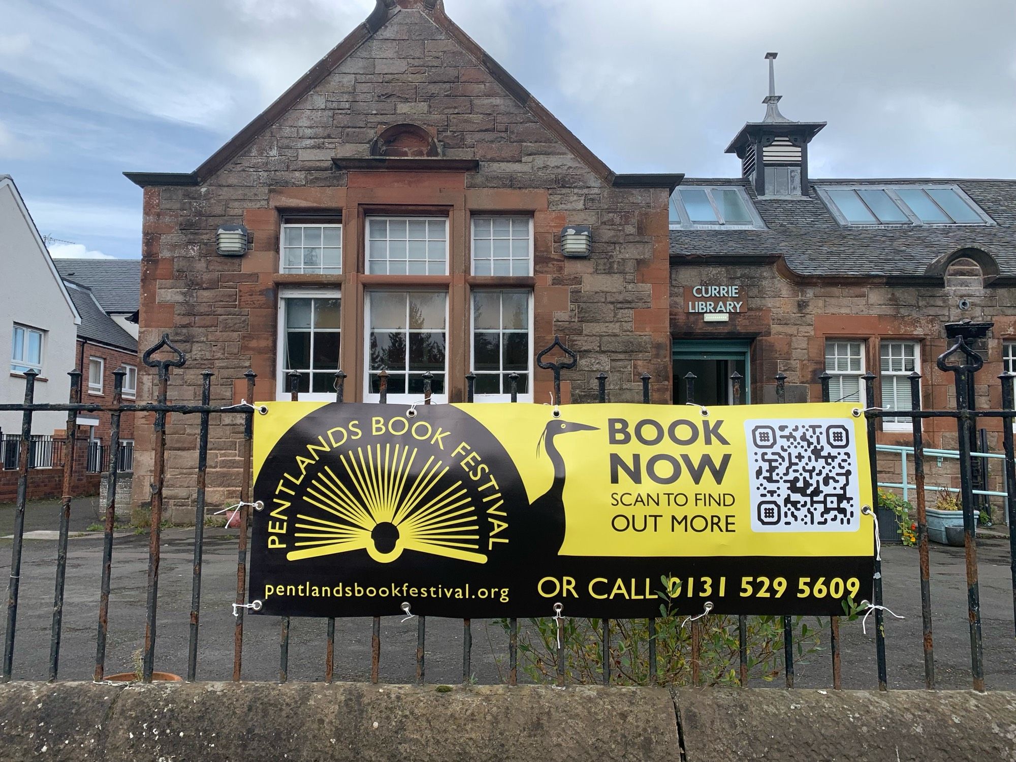 Banner at Currie library