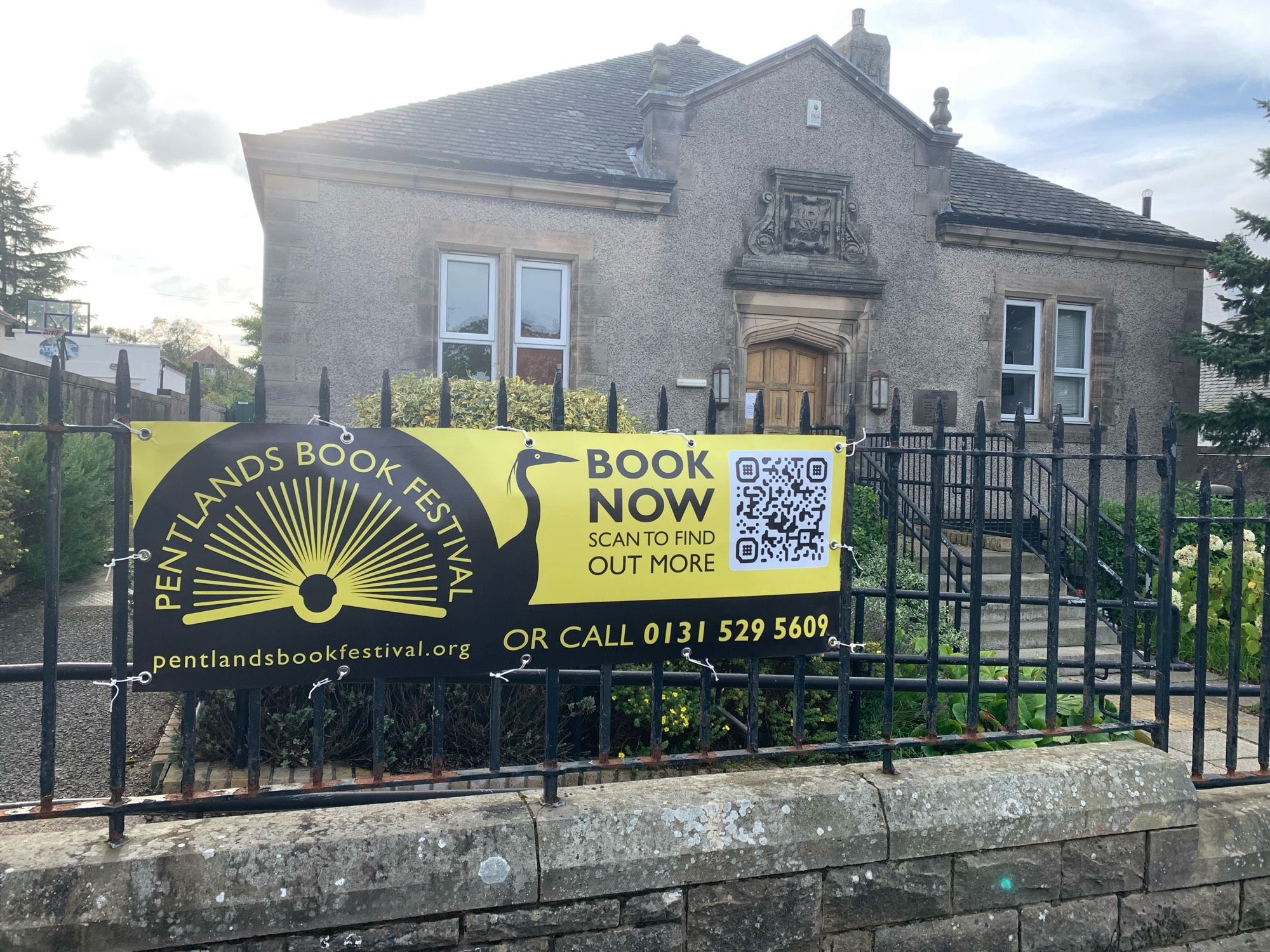 Banner at Colinton library.