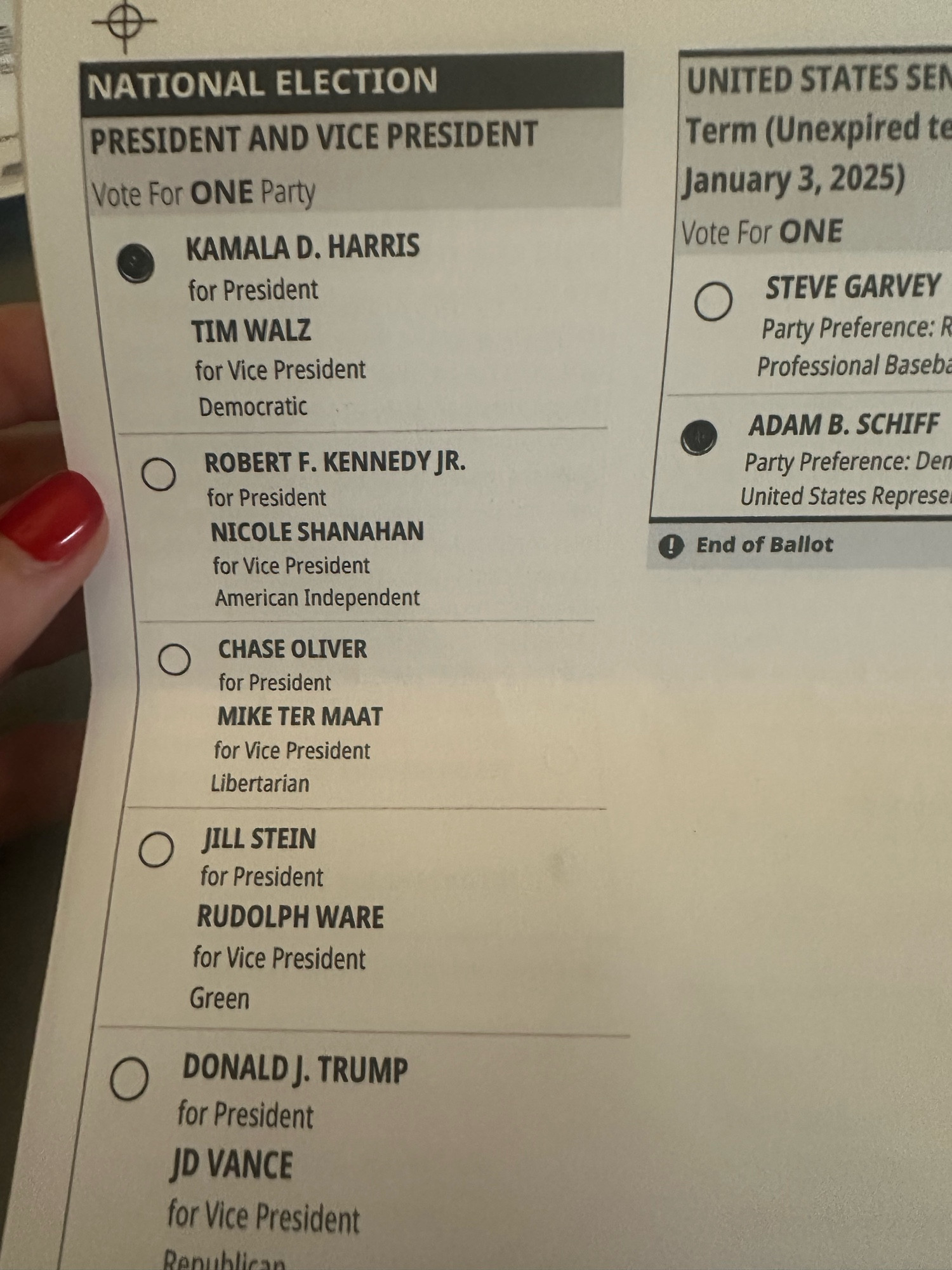 Voting for Kamala