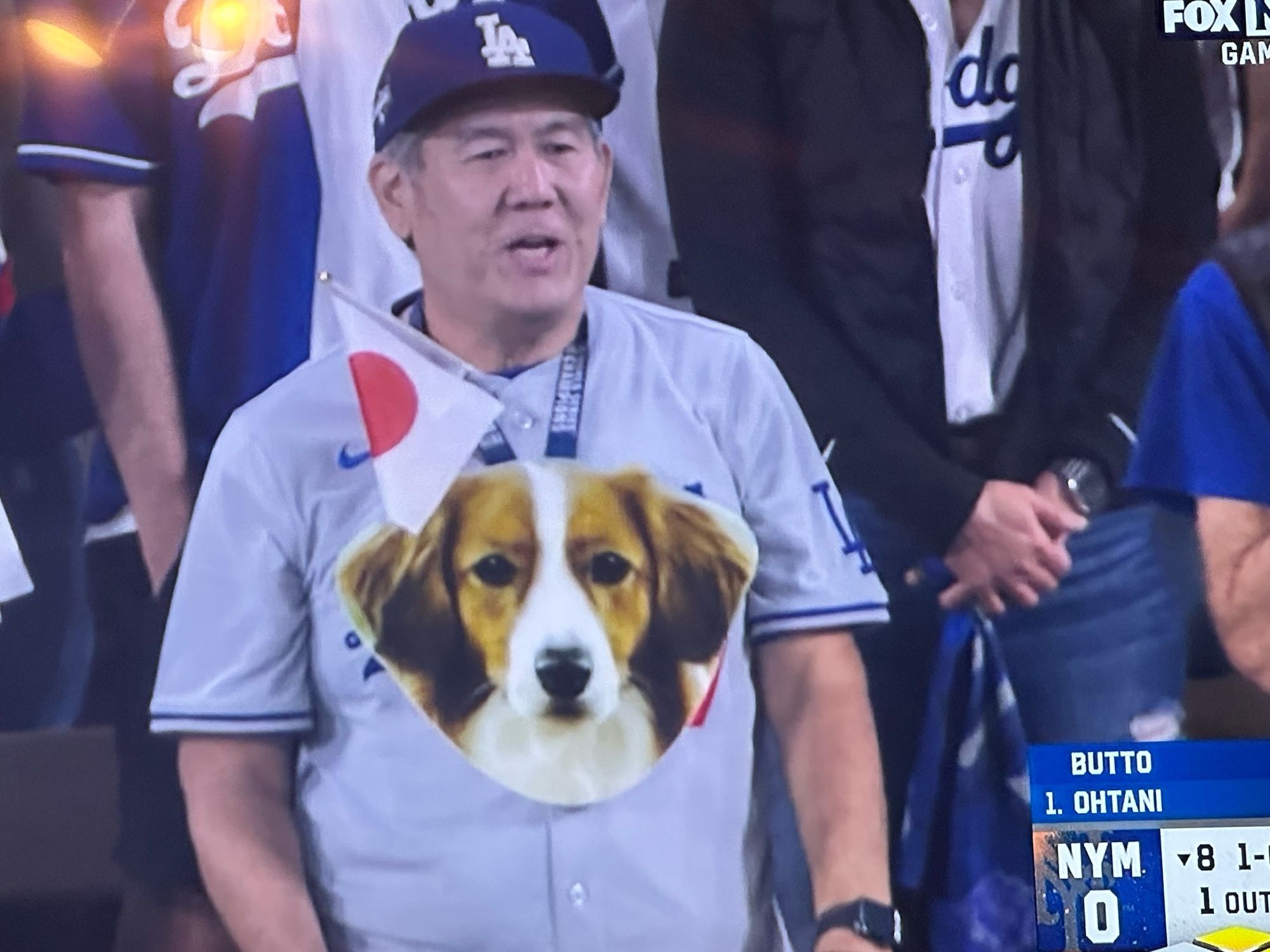 Man in Decoy Ohtani shirt. 