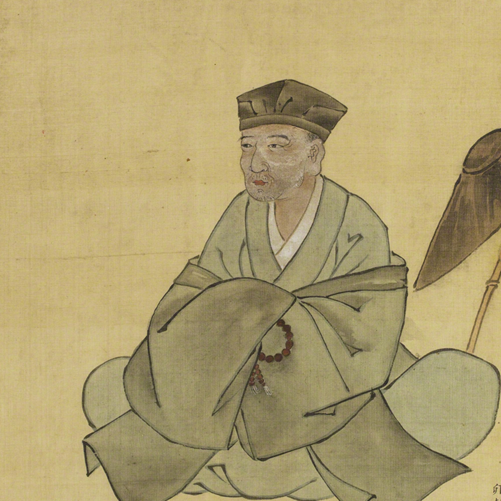 cropped portrait of matsuo bashō by ogawa haritsu