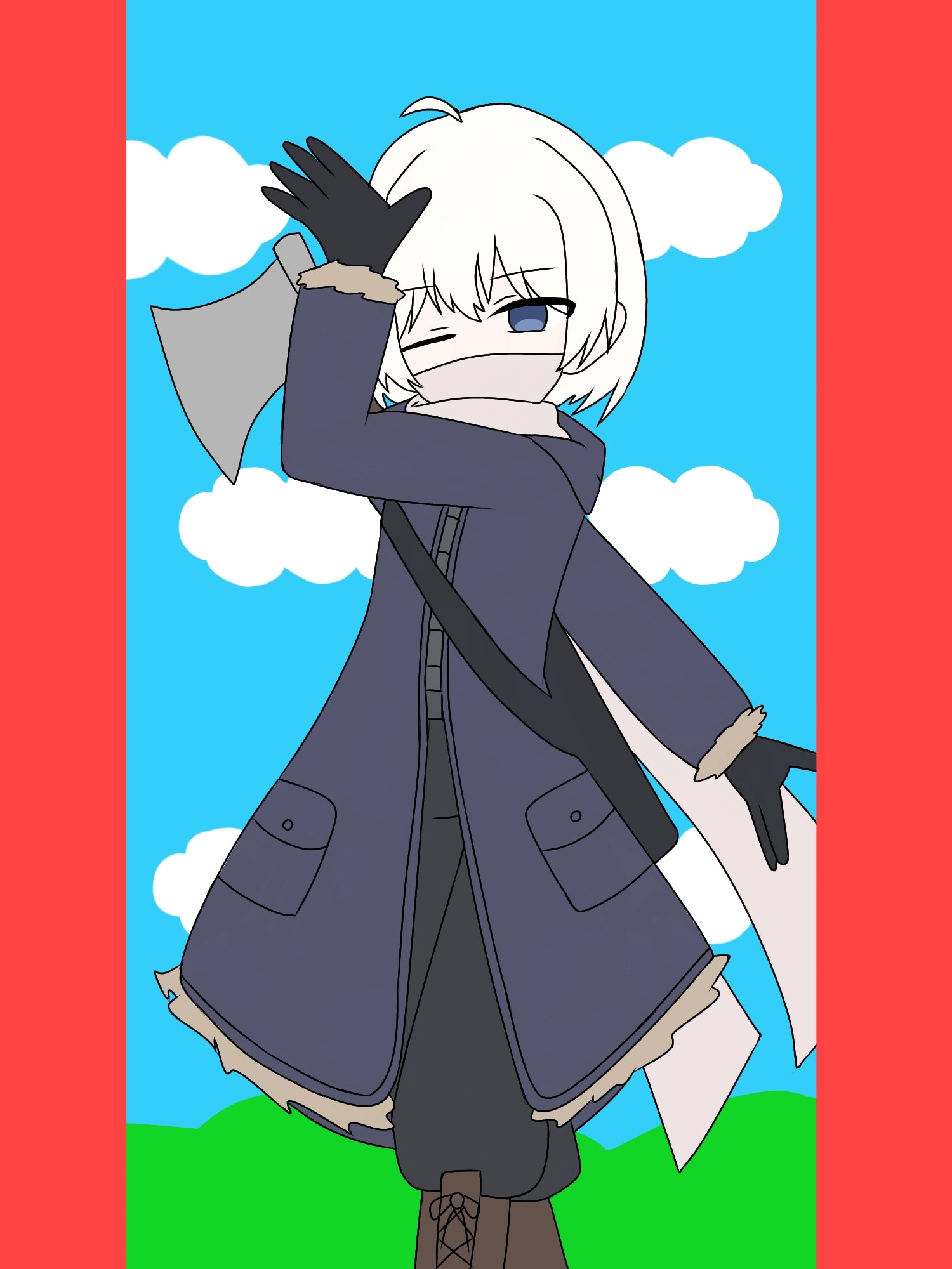 ( @ warinosaka 15 ' OC ) White Hunter .