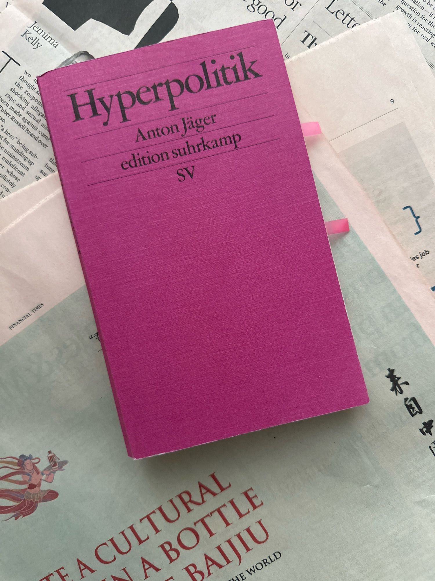 Das Buch Hyperpolitik von Anton Jäger