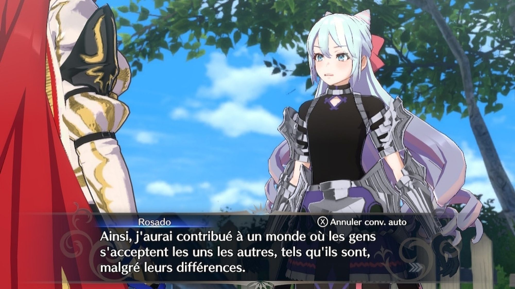 Rosaso dans Fire Emblem Engage: "Ainsi, j'aurai contribué à un monde où les gens s'acceptent les uns les autres, tels qu'ils sont, malgré leurs différences."