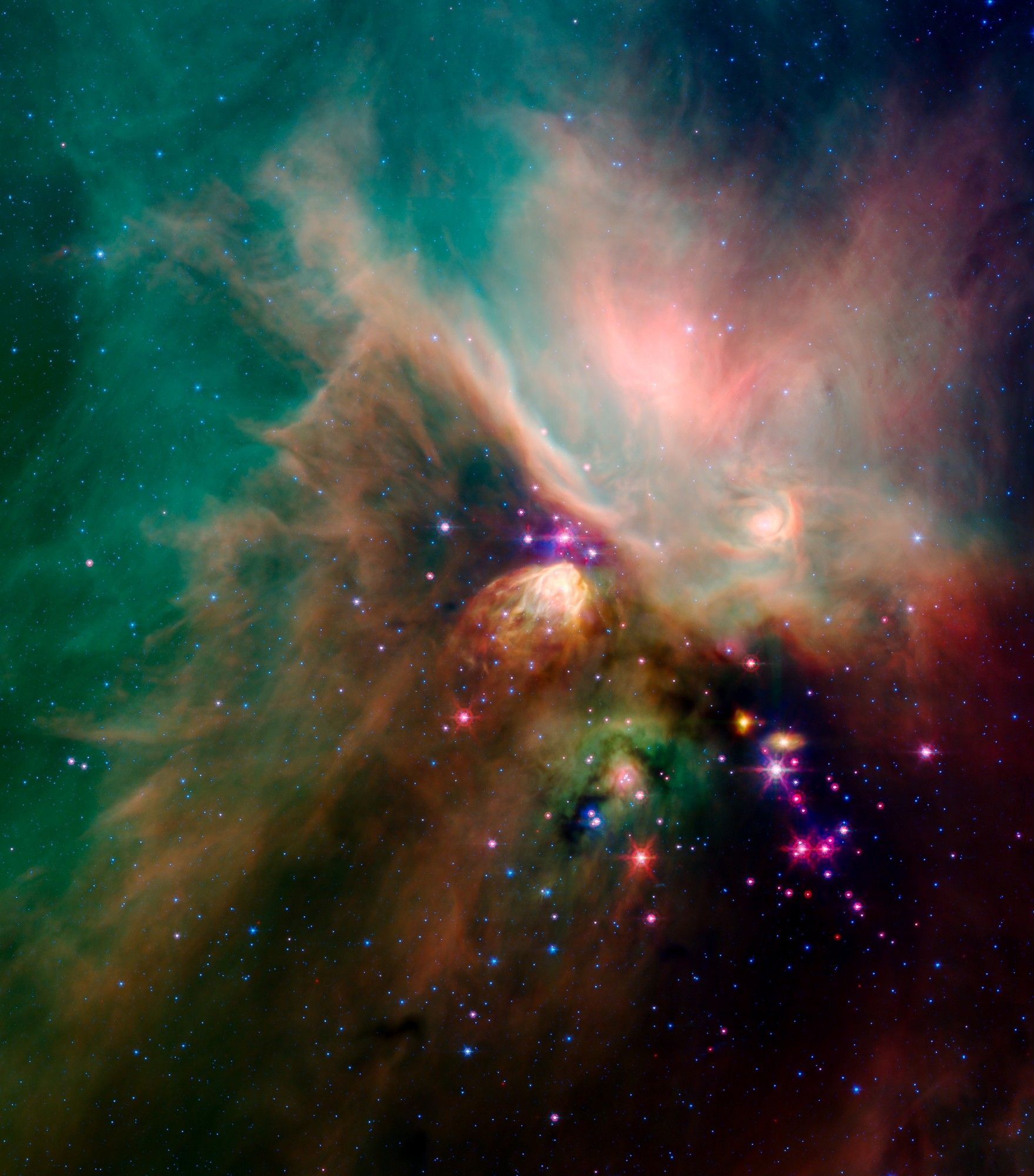 Rho ophiuchi by Spitzer (fuller)