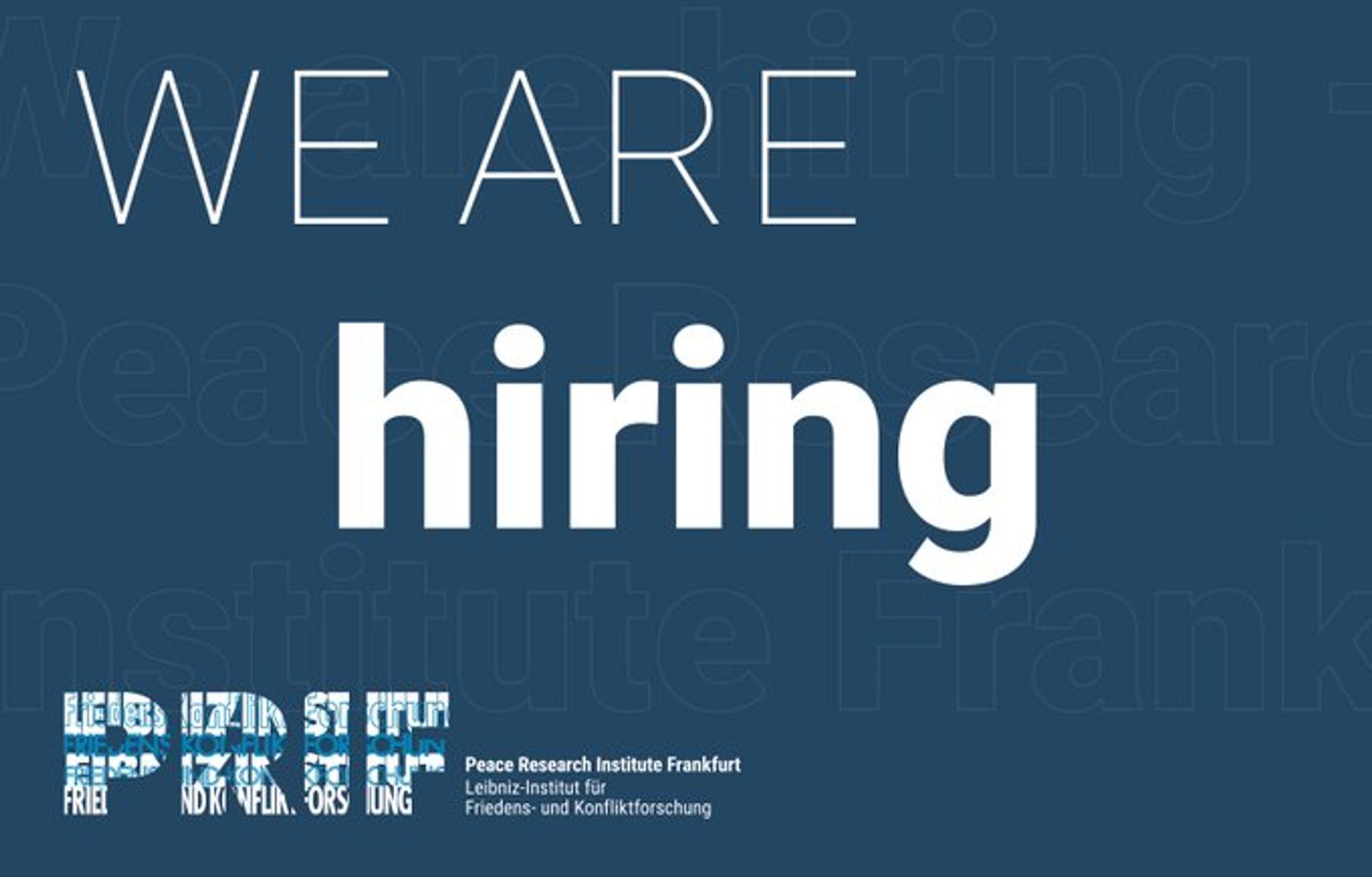 Poster: We are hiring