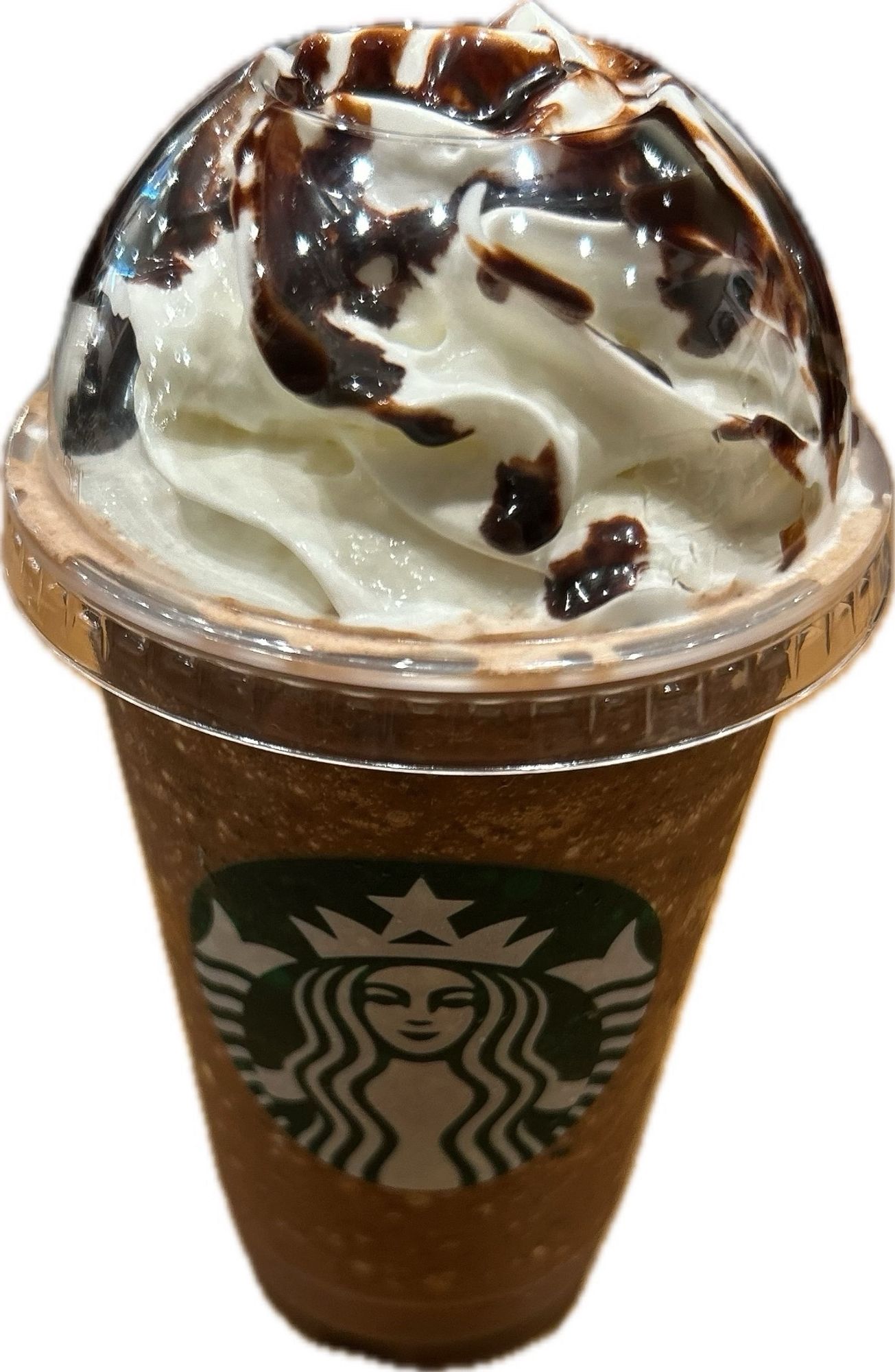 ダークモカチップフラペチーノエキストラホイップチョコレートソース