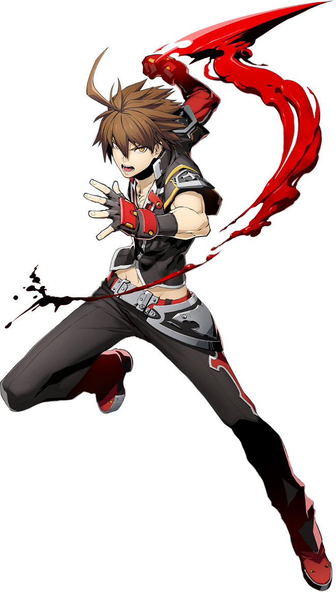 Naoto Kurogane’s character art from Blazblue Cross Tag Battle