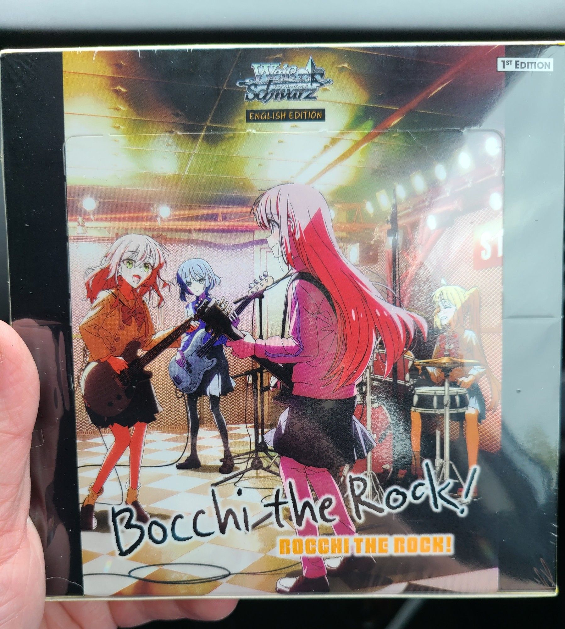 Booster box of Bocchi the Rock Weiss Schwarz trading cards.