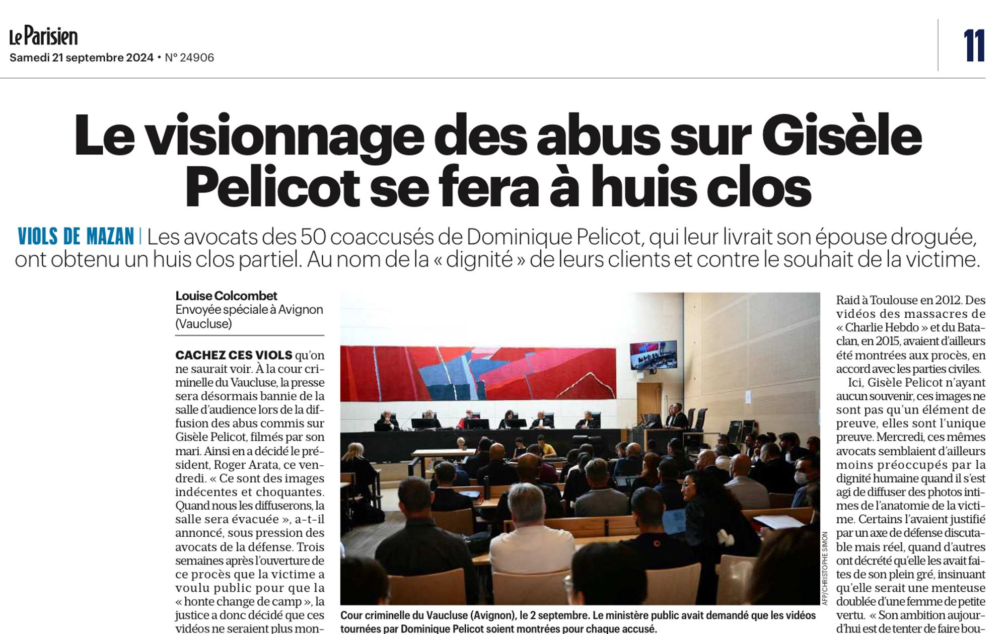 Article Le Parisien.