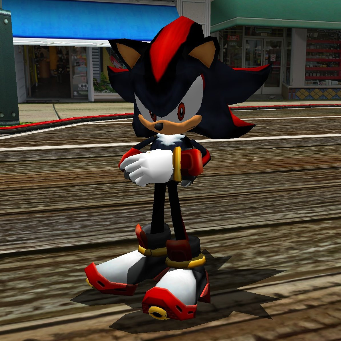 sega superstars shadow model in sonic adventure 2 battle