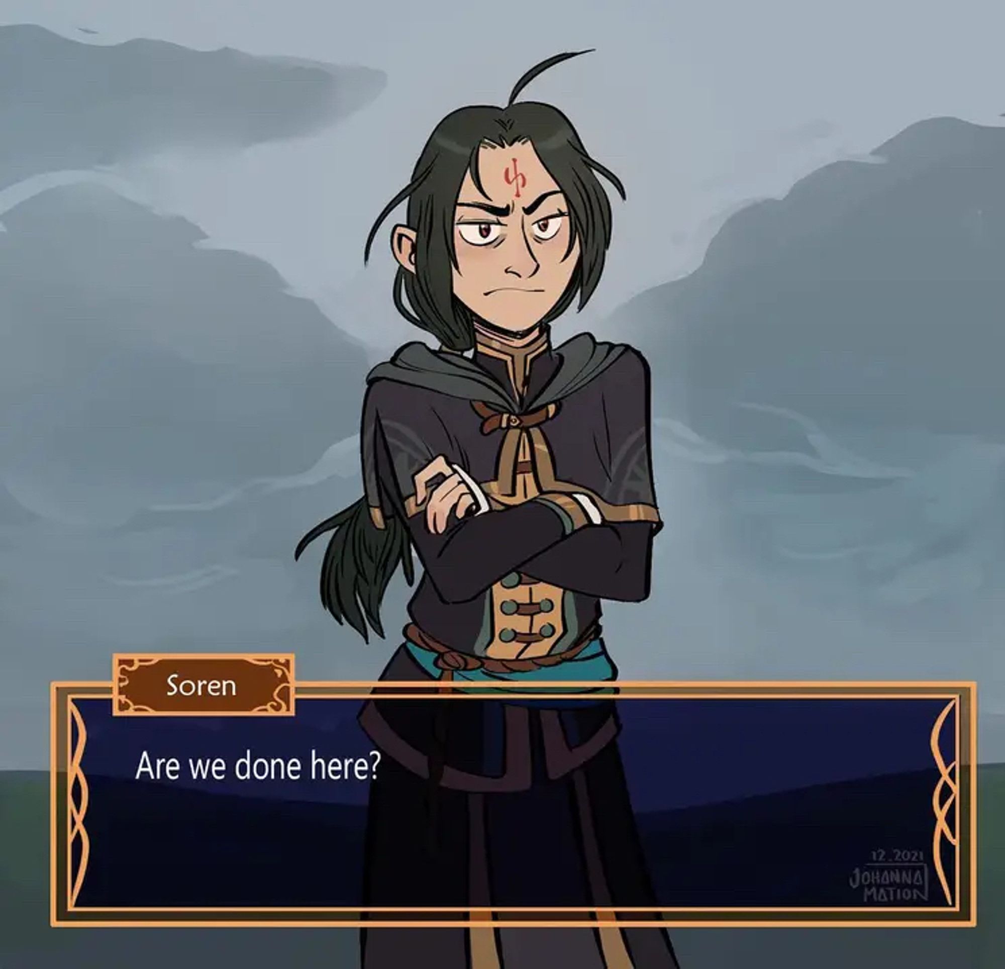 Redrawn screenshot of Soren from Fire Emblem: Path of Radiance