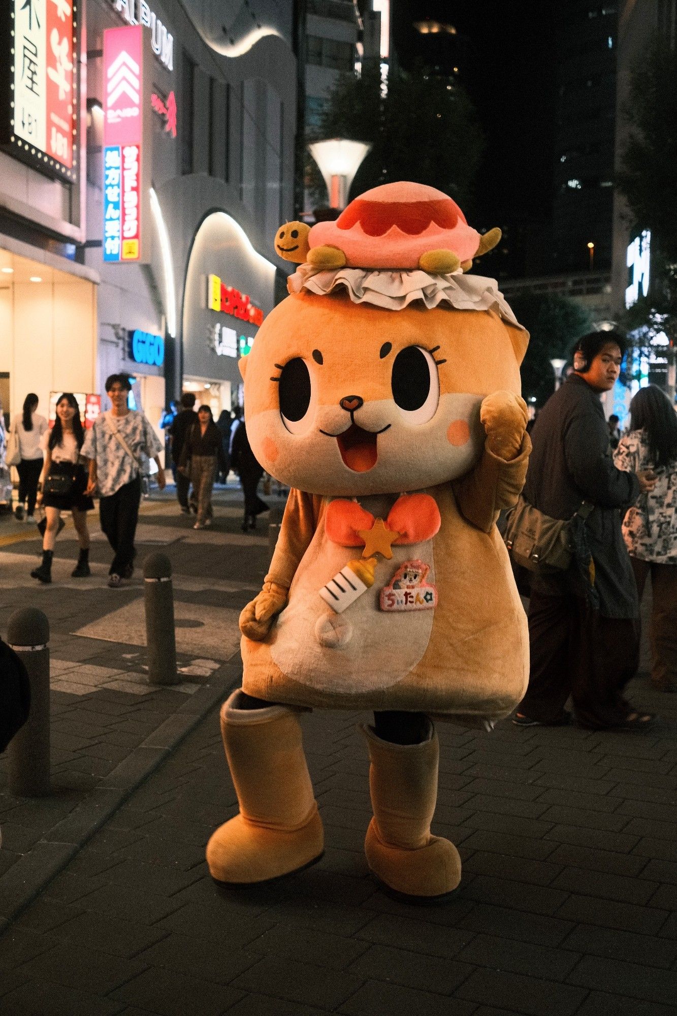 Photo of Chiitan, the fairy baby otter mascot in Ikebukuro, Japan