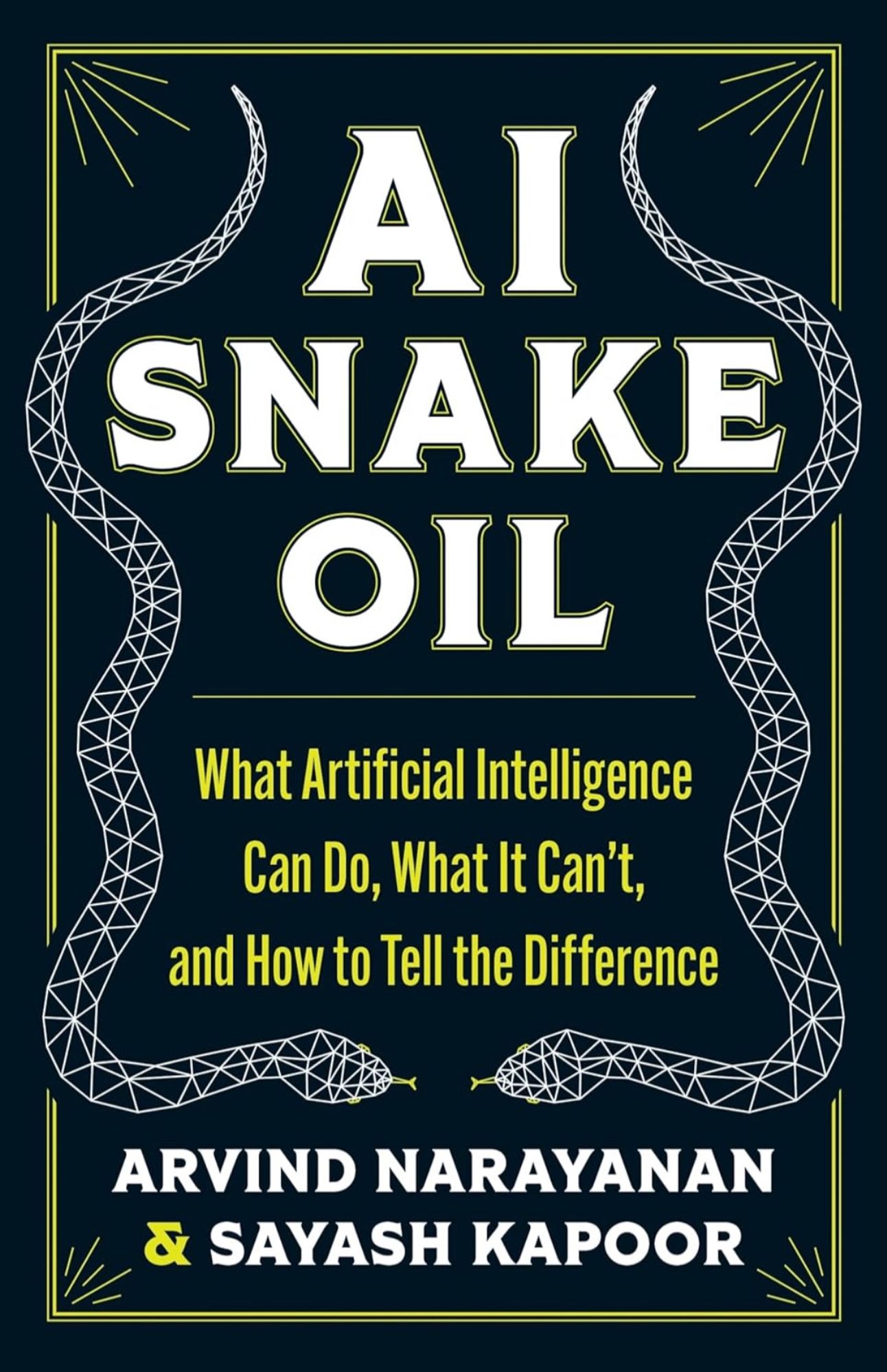 Book cover: AI Snake Oil