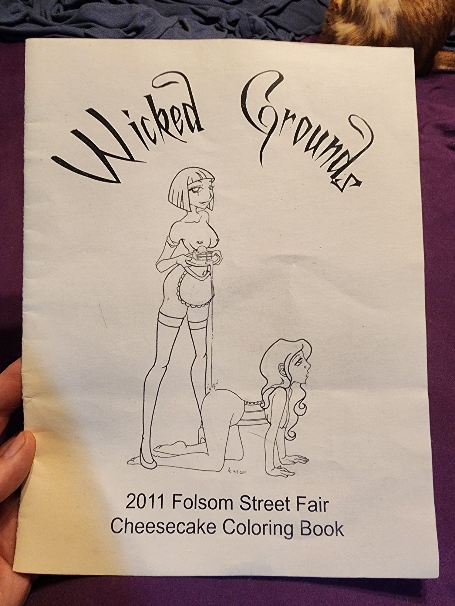 Coloring book full of kink drawings from Folsom 2011