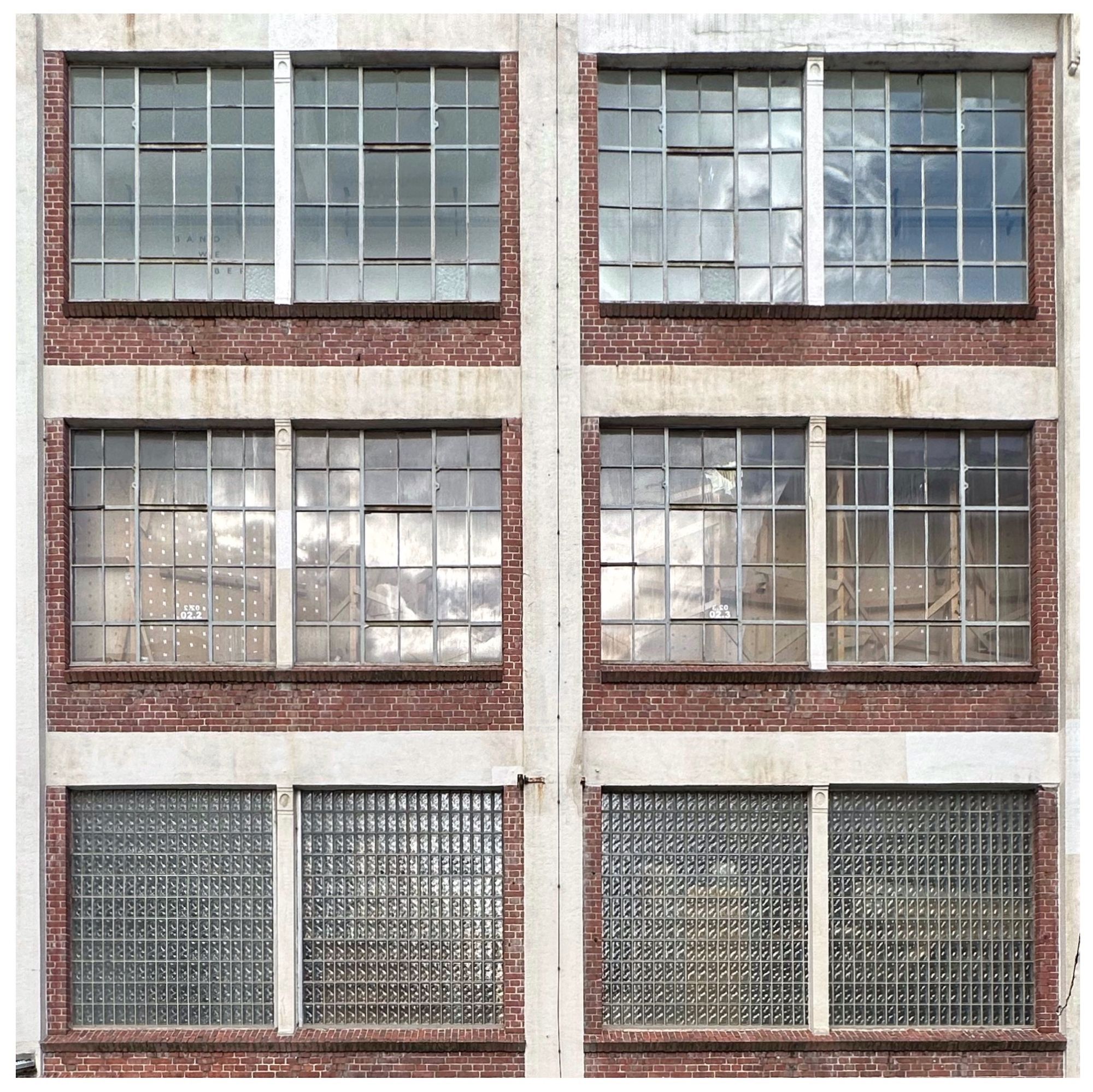 Fassade Wiesenwerke Wuppertal Industriearchitektur Bleiverglaste Fenster Struktur