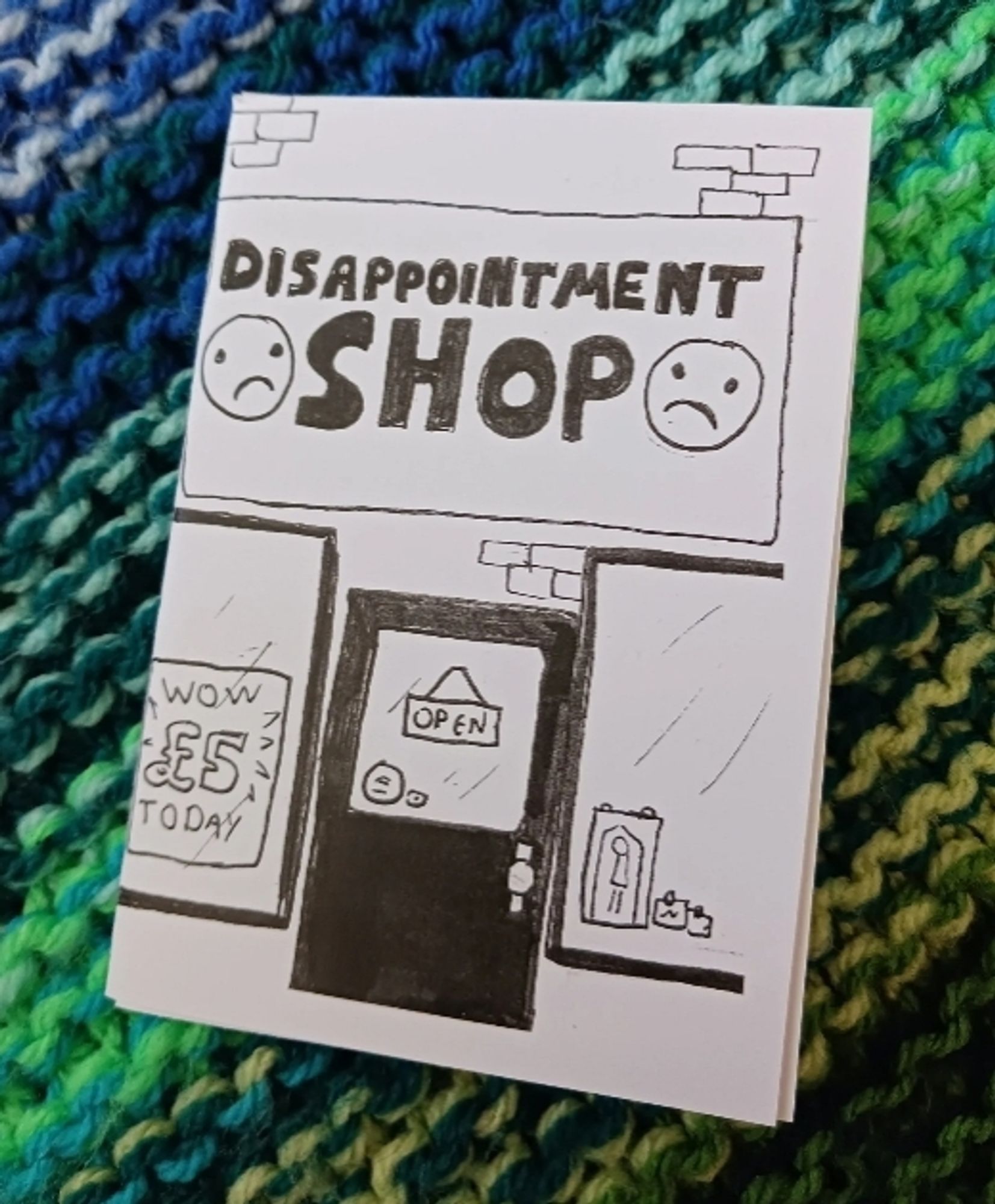 Dissapointment Shop, a mini zine about a shop that sells dissapointment for £5