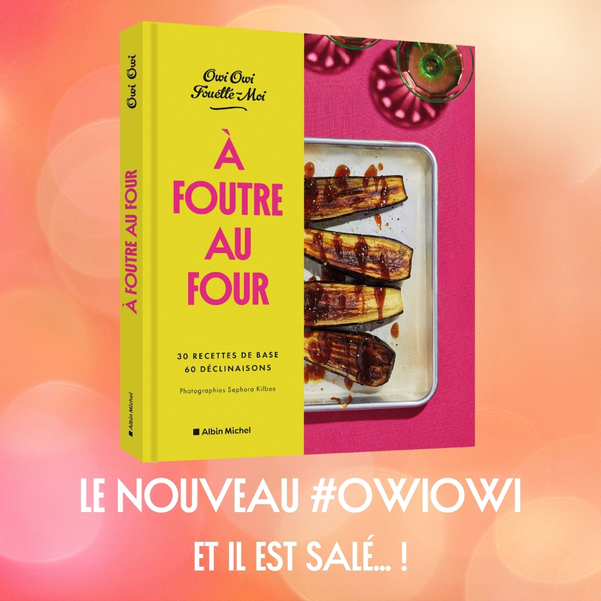 Couverture de A Foutre au Four, chez Albin, avec de très jolies aubergines