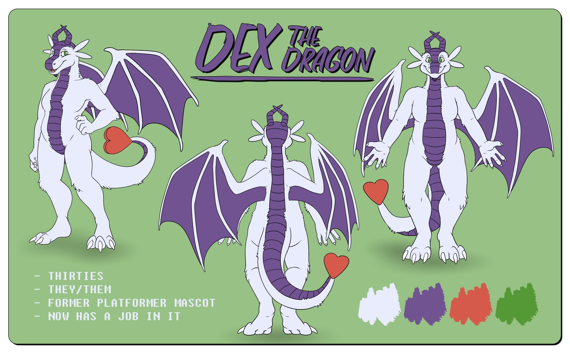 ref sheet of a dragon