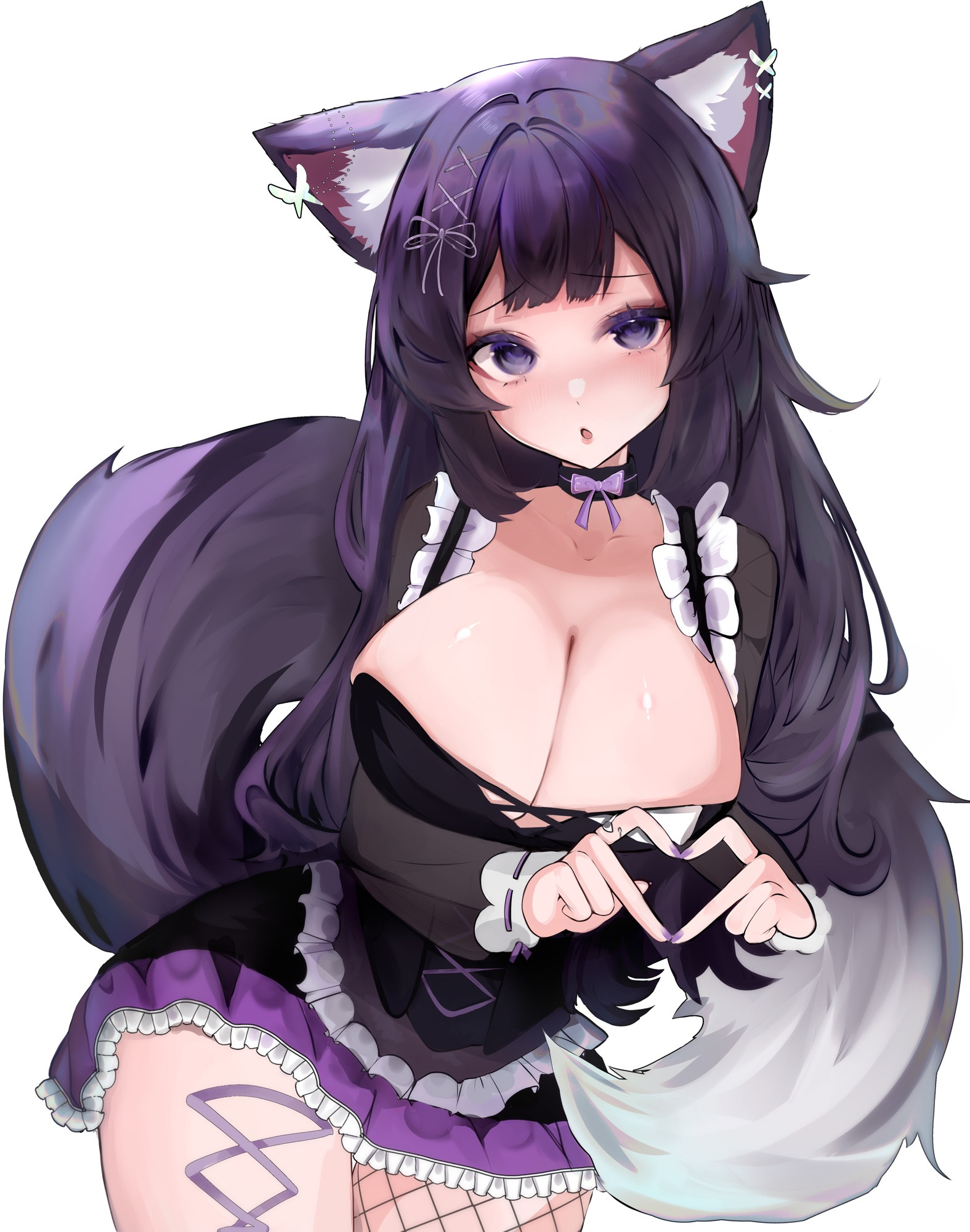 art by Hikirarina
purple cat girl vtuber giving you a heart 