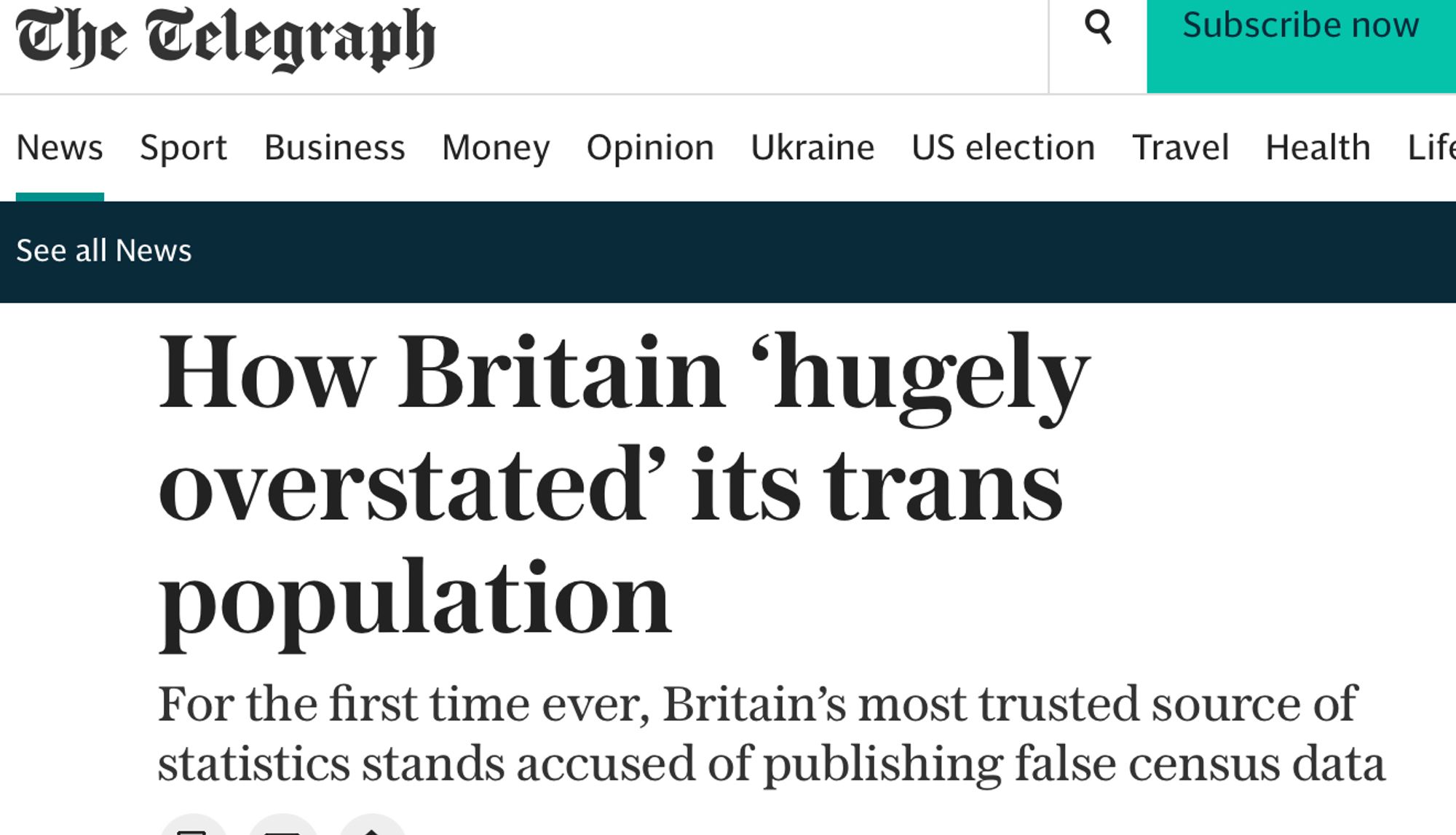 How Britain ‘hugely overstated’ its trans population
For the first time ever, Britain’s most trusted source of statistics stands accused of publishing false census data