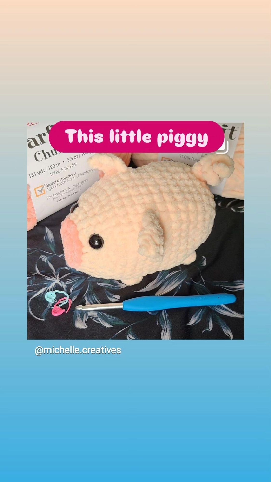 Amigurumi pig