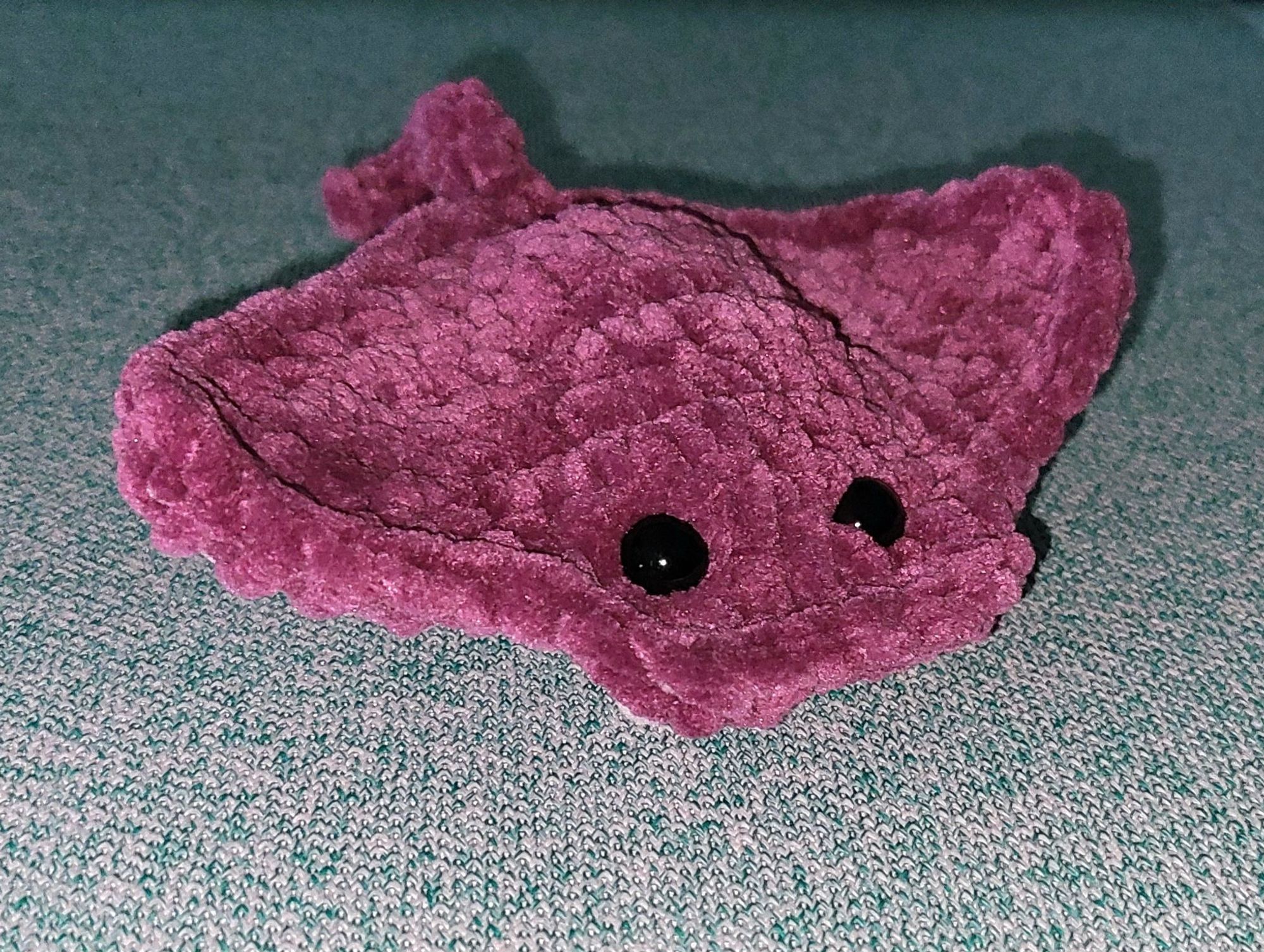 Amigurumi baby manta ray